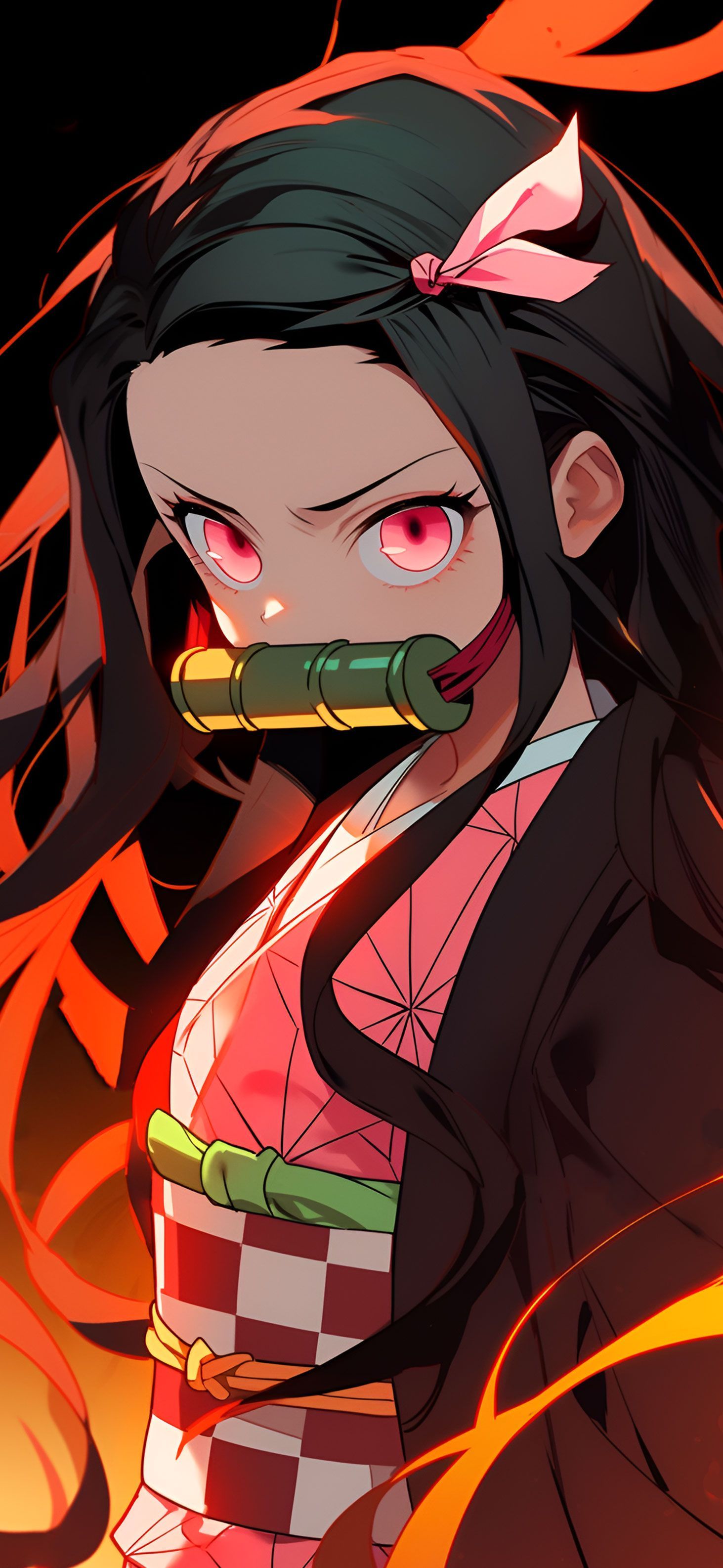 1463x3171 Demon Slayer Angry Nezuko Kamado