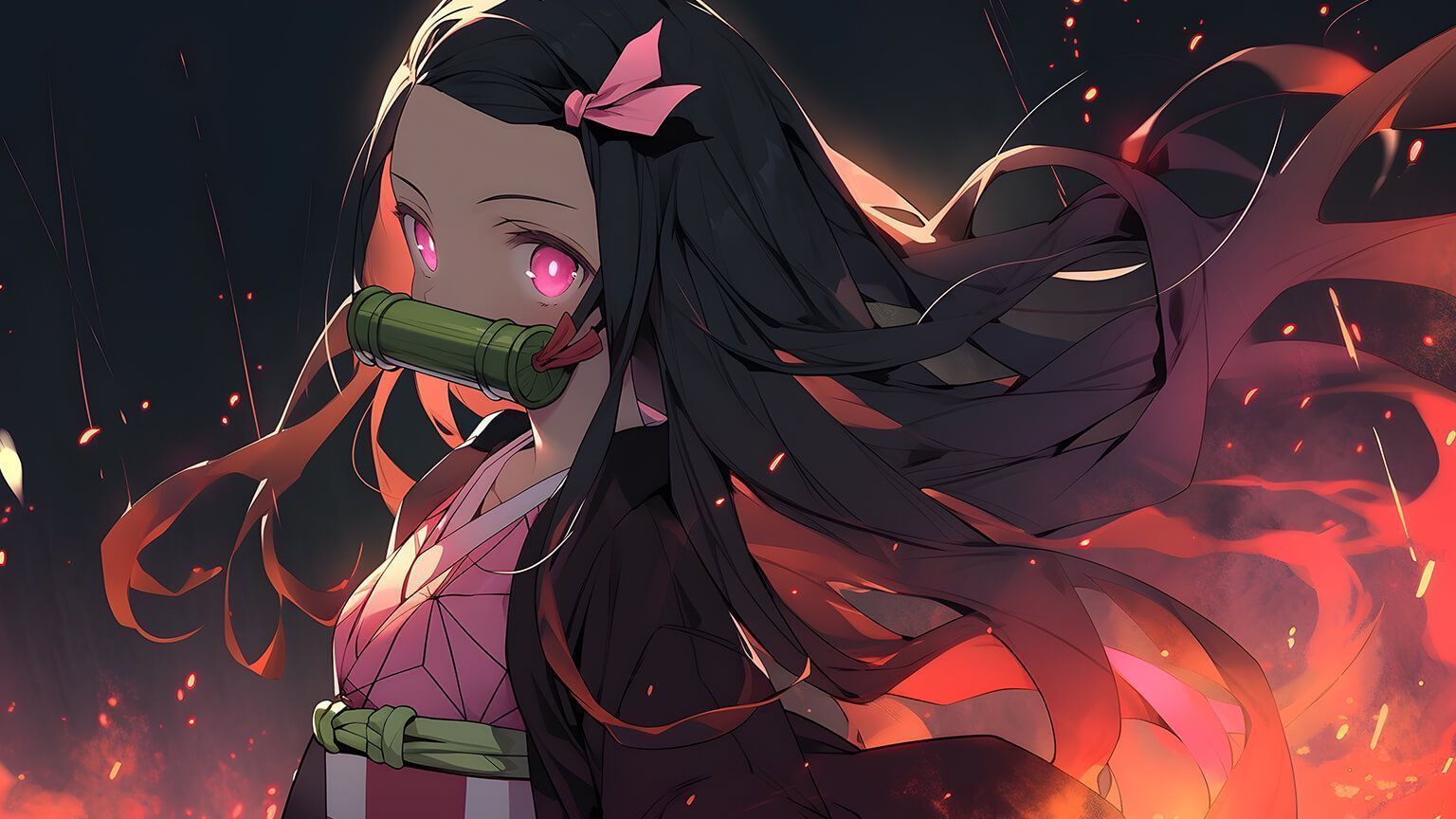 1536x864 Demon Slayer Nezuko Desktop Wallpaper