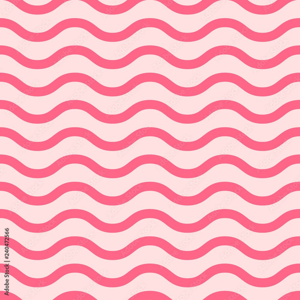 1000x1000 Seamless vector wave lines pattern pink