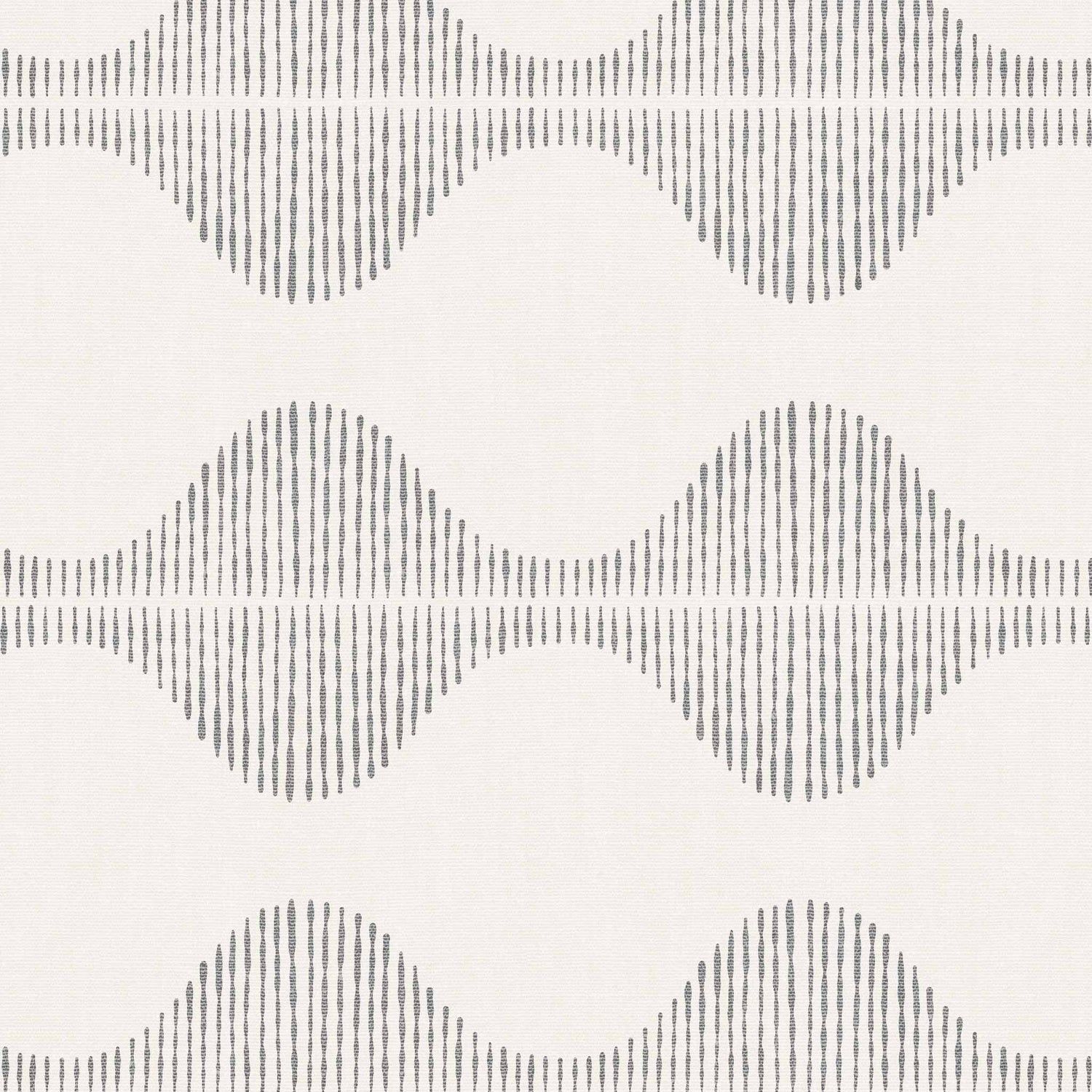 1500x1500 Wavy Line Art Wallpaper on Cream