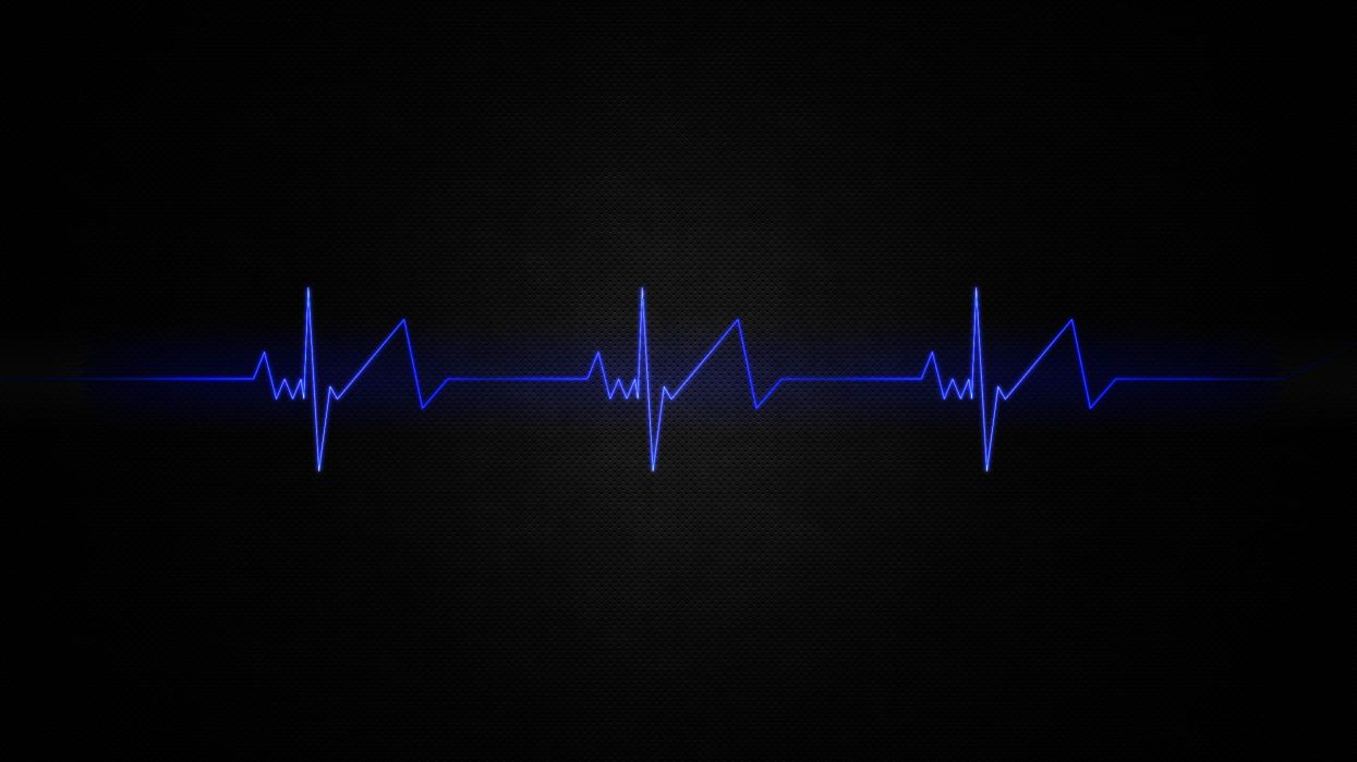 1245x700 Light blue minimalistic dark patterns textures heart beat simple