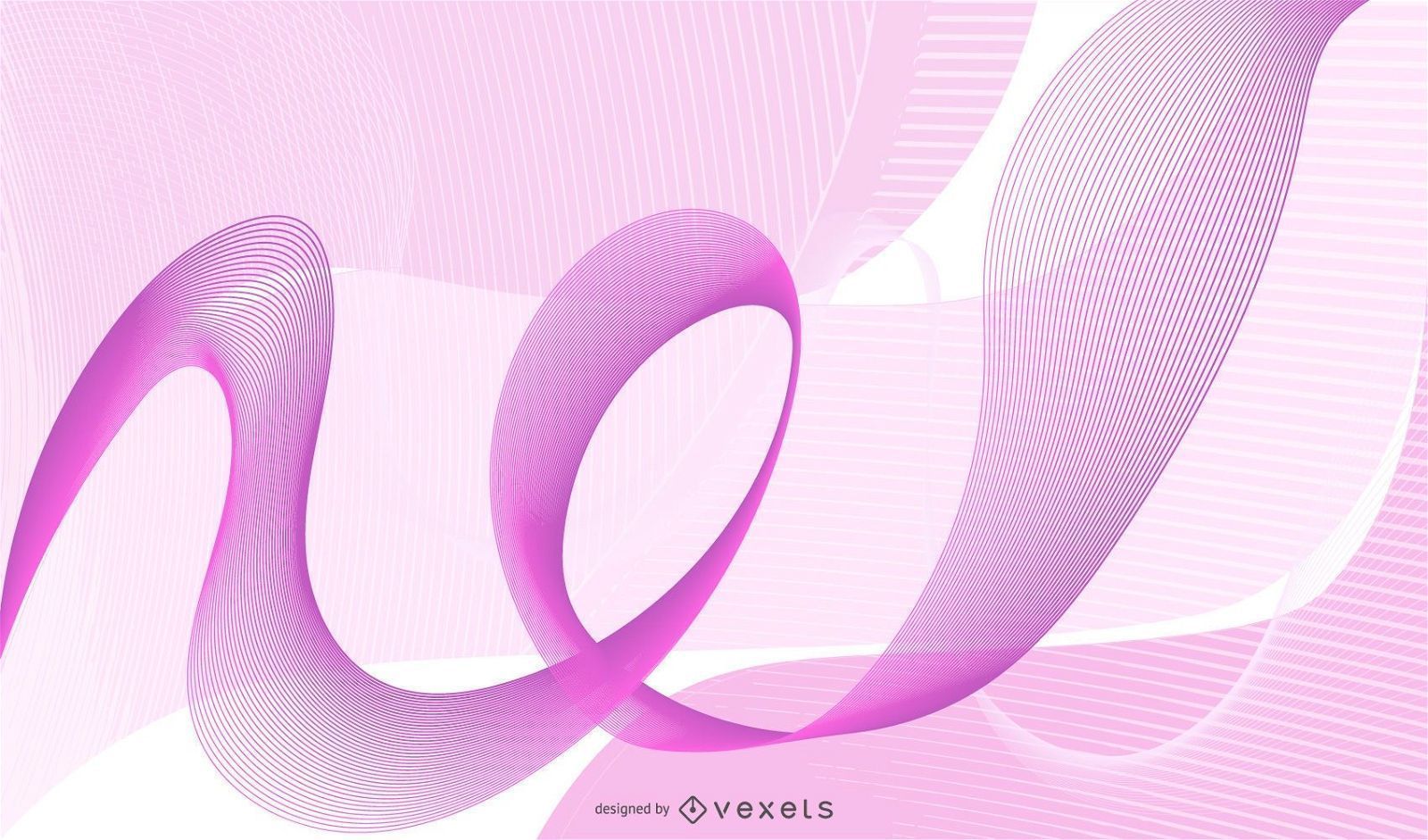 1600x941 Fluorescent Pink Waves & Spiral Lines