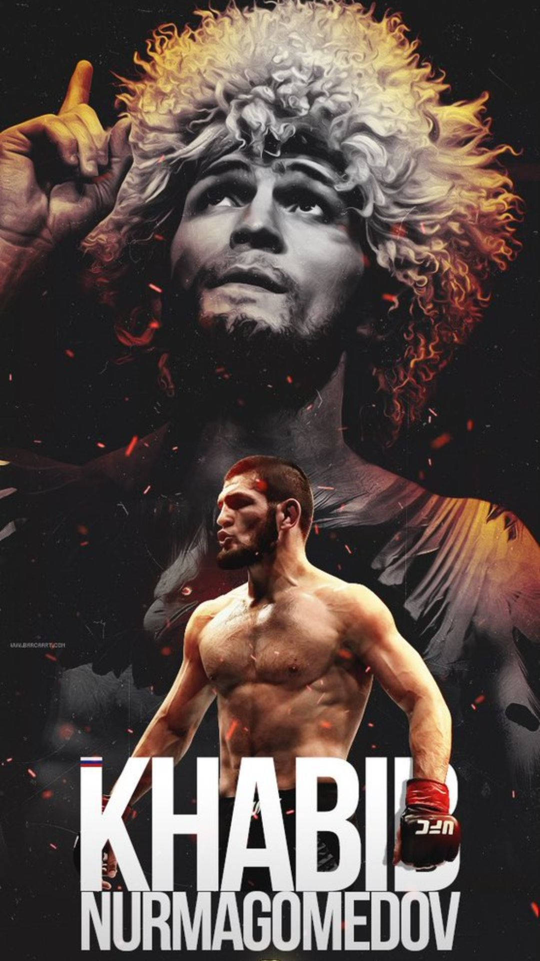 1080x1920 Download Khabib Nurmagomedov Cool Edit Wallpaper