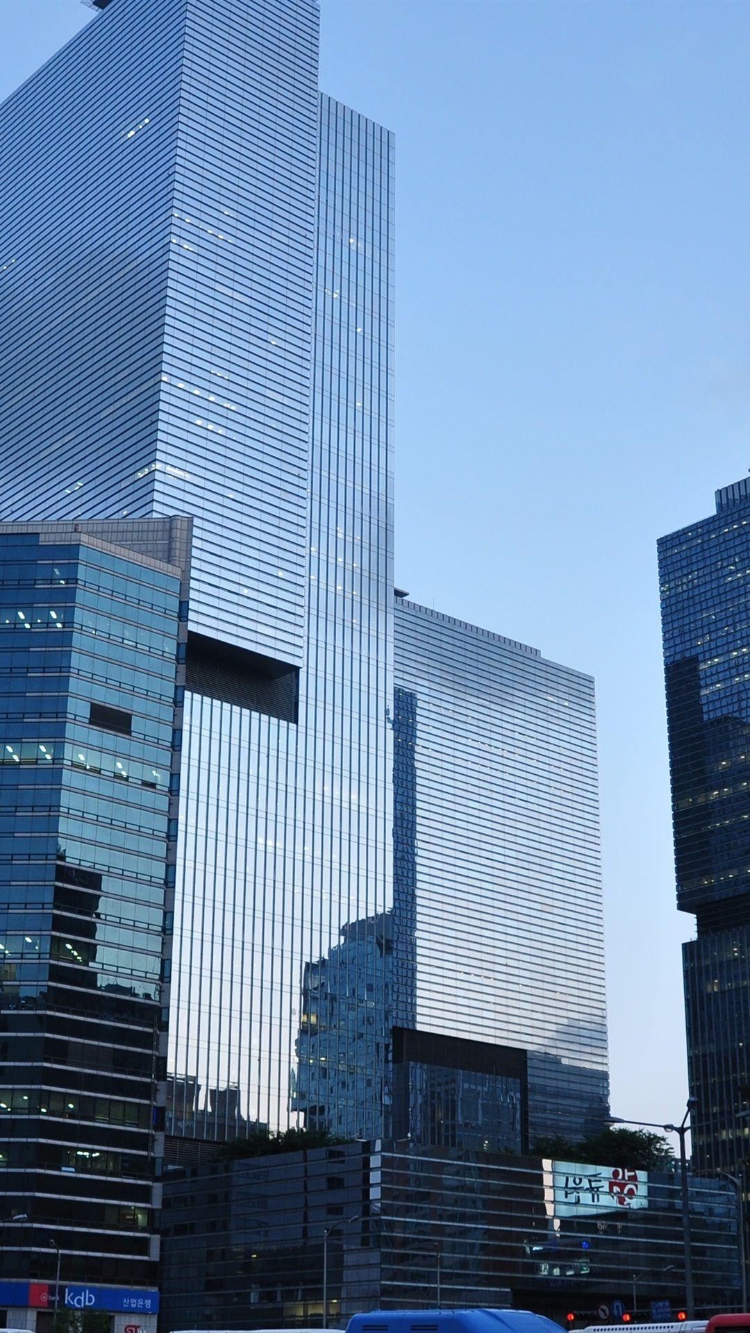 1080x1920 Samsung headquarters, skyscrapers, Seoul, Korea 1080x1920