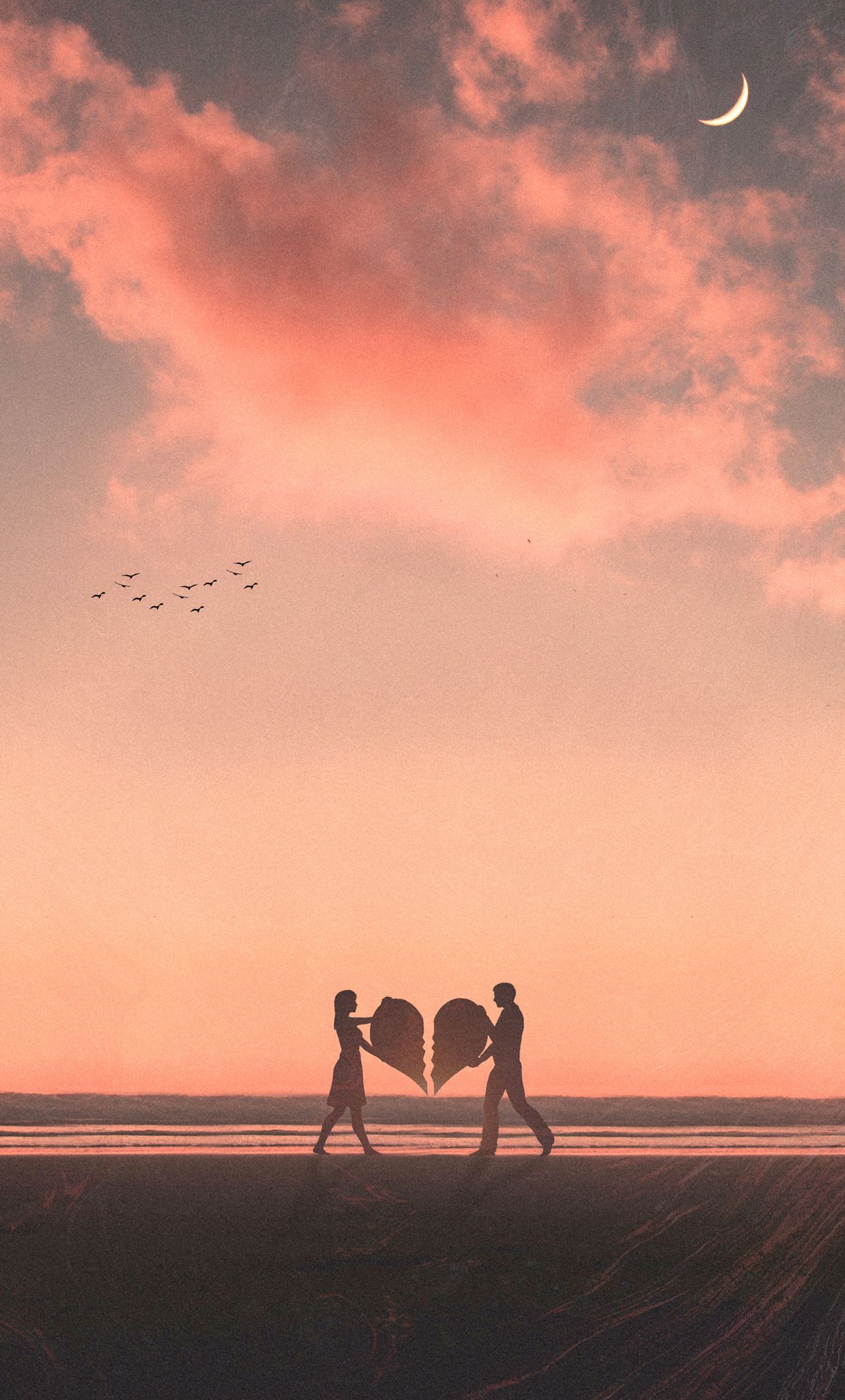 1280x2120 Broken Love 4k iPhone , HD
