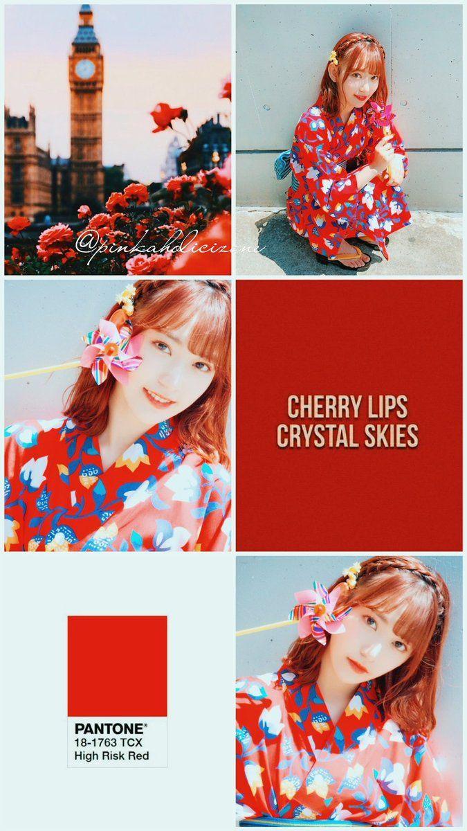 675x1200 ❤️ Sakura Red Theme Wallpaper