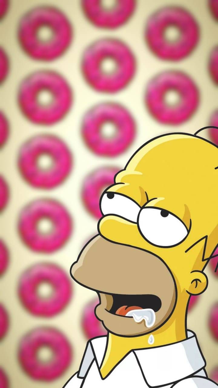 720x1280 Homero Donut Wallpaper