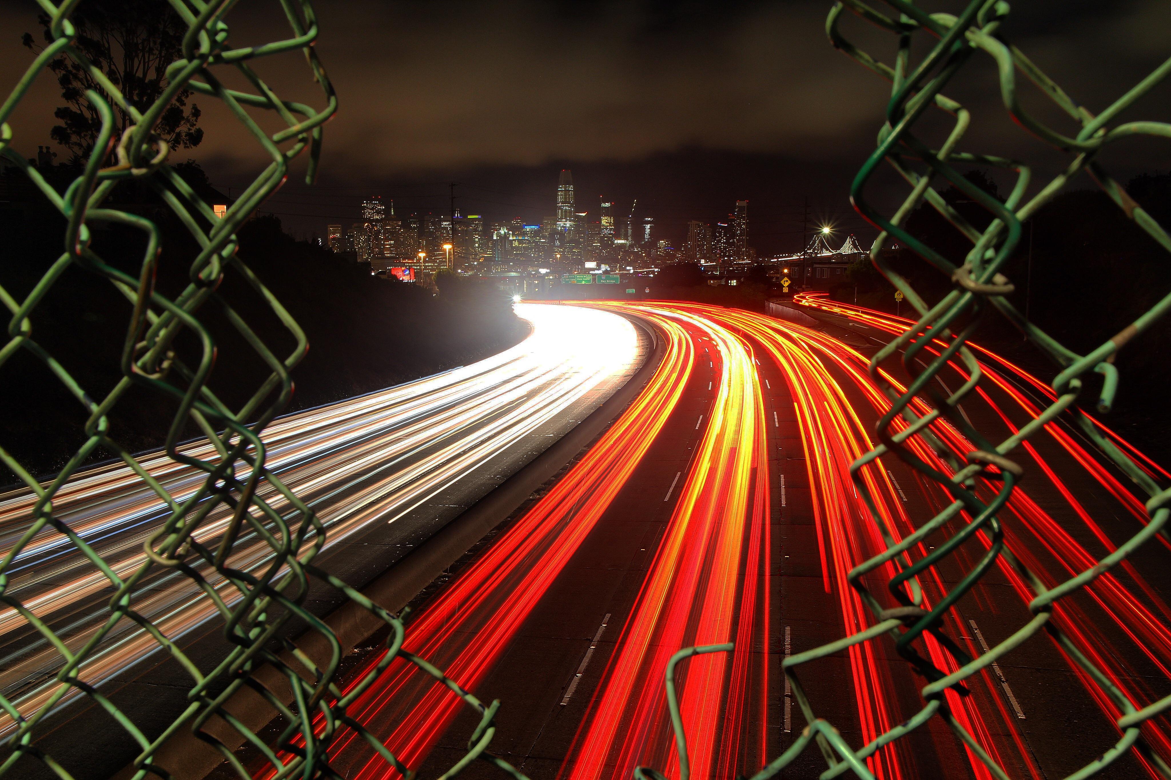 4096x2730 Long Exposure Traffic At Night X Post