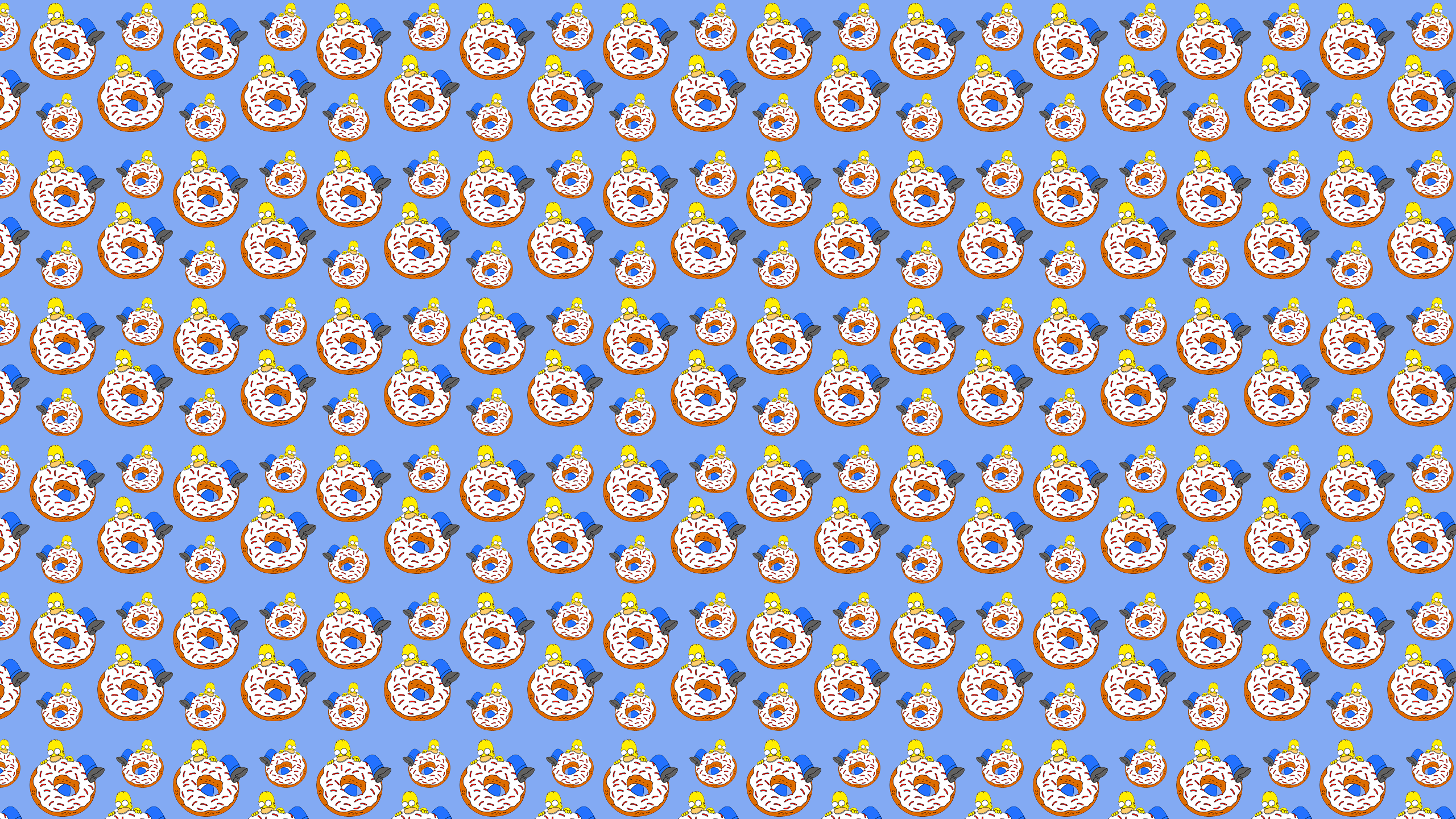 2560x1440 Homer Donut Desktop Wallpaper
