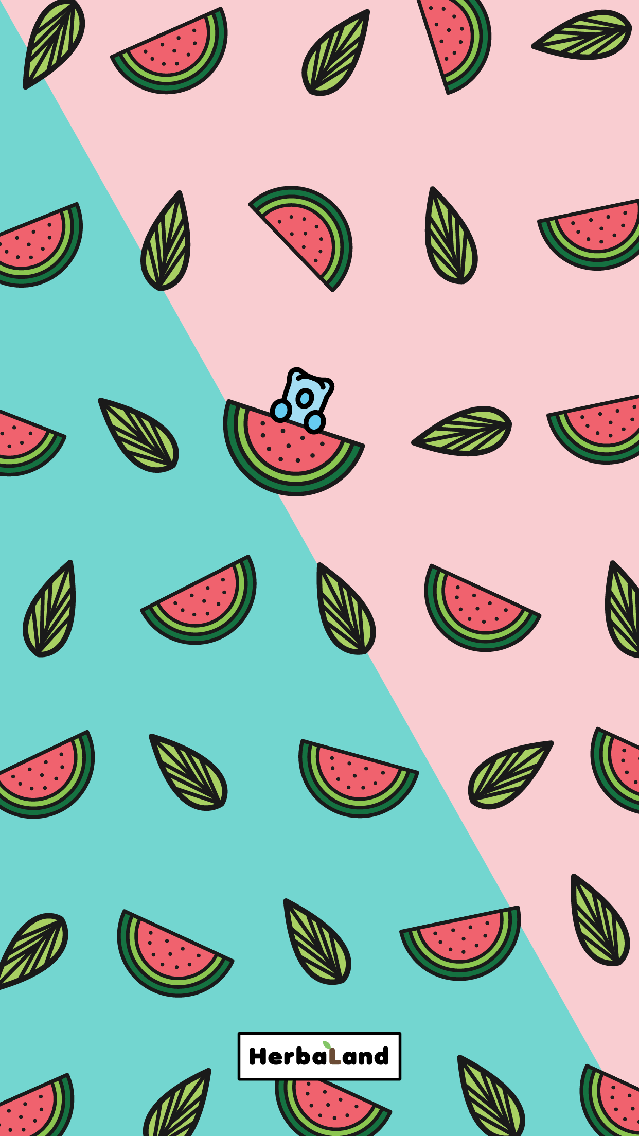Pattern illustration fruit watermelon red womenfriendly  wallpapersc  iPhone7