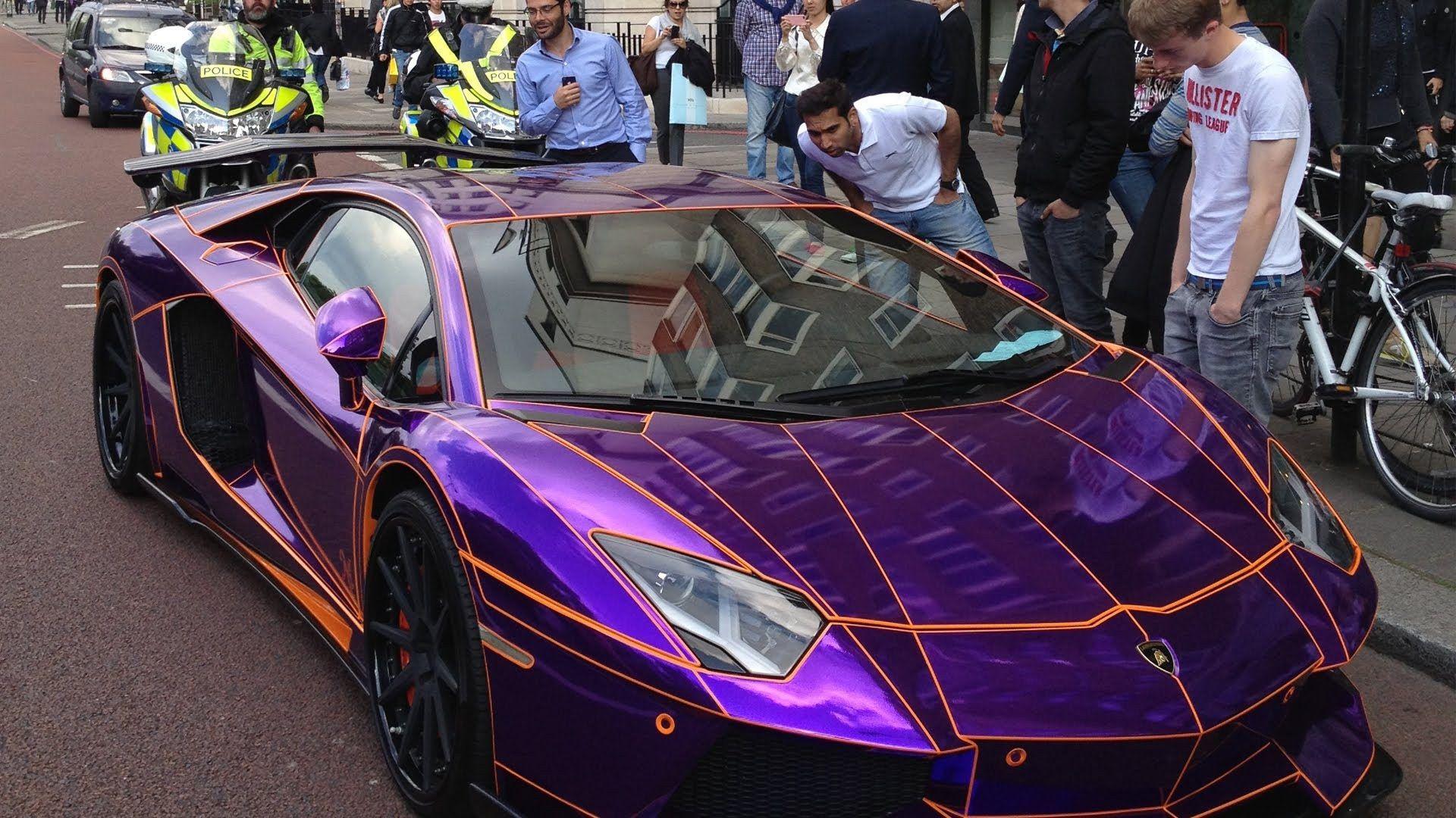 1920x1080 Purple Lamborghini Wallpaper Image Photo Picture Background