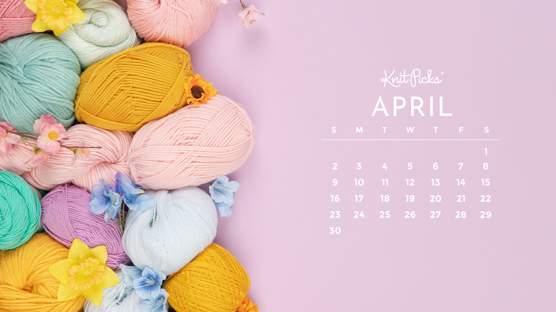 1920x1079 Free Downloadable April 2023 Calendar