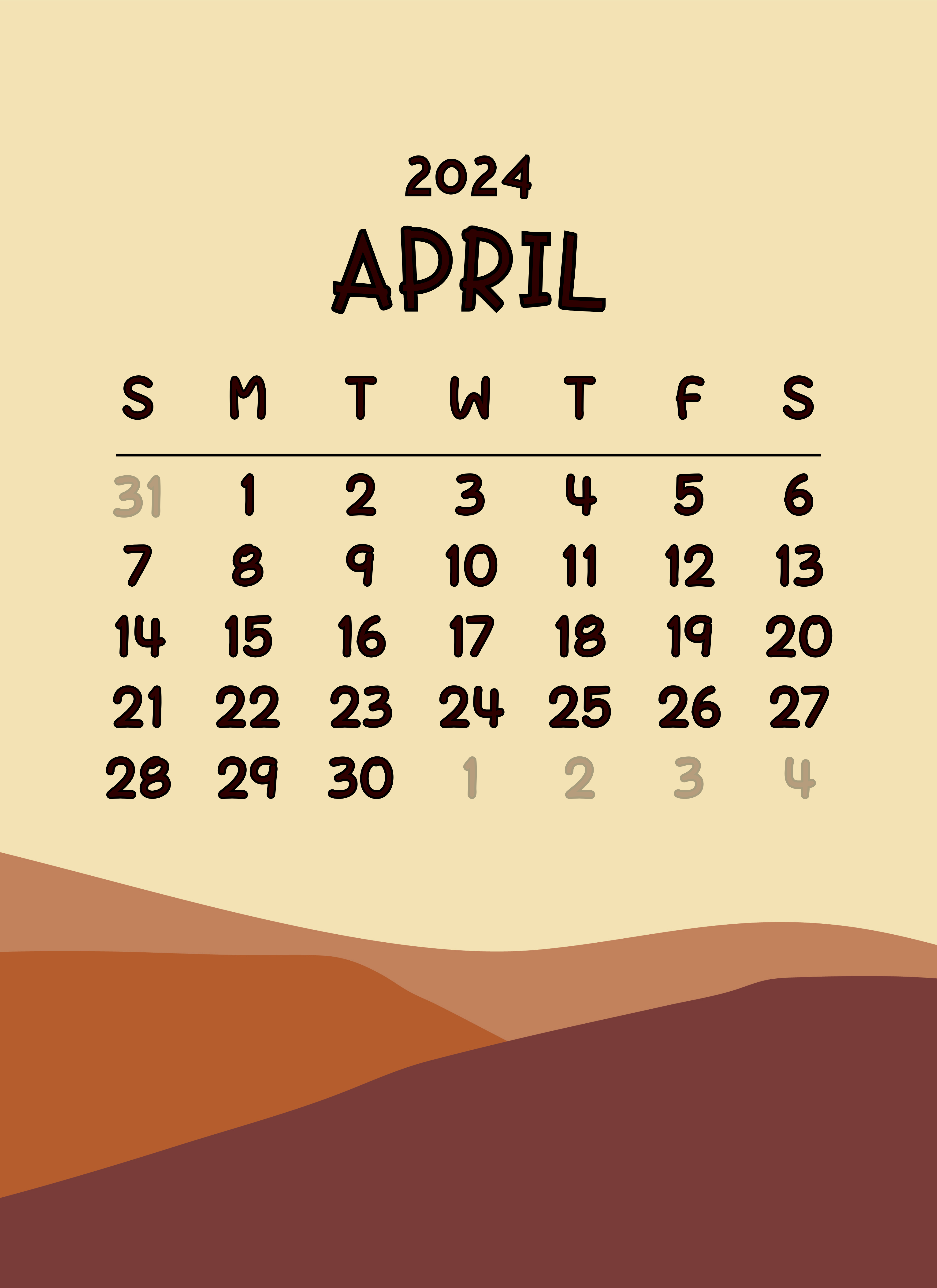 April 2024 Calendar Wallpapers Top Free April 2024 Calendar