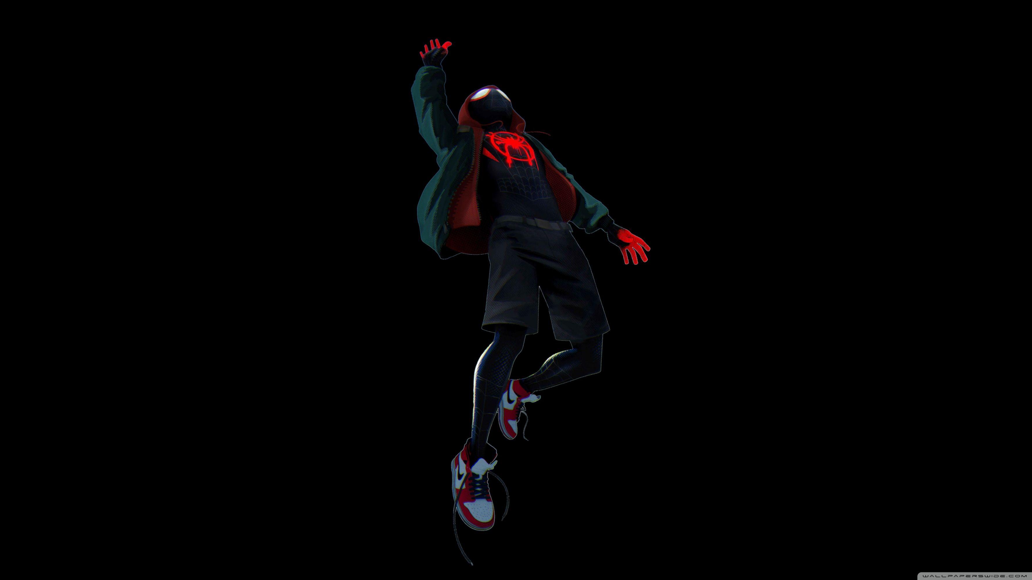 3554x1999 Spider Man Into The Spider Verse Black ❤ Máy tính để bàn HD 4K