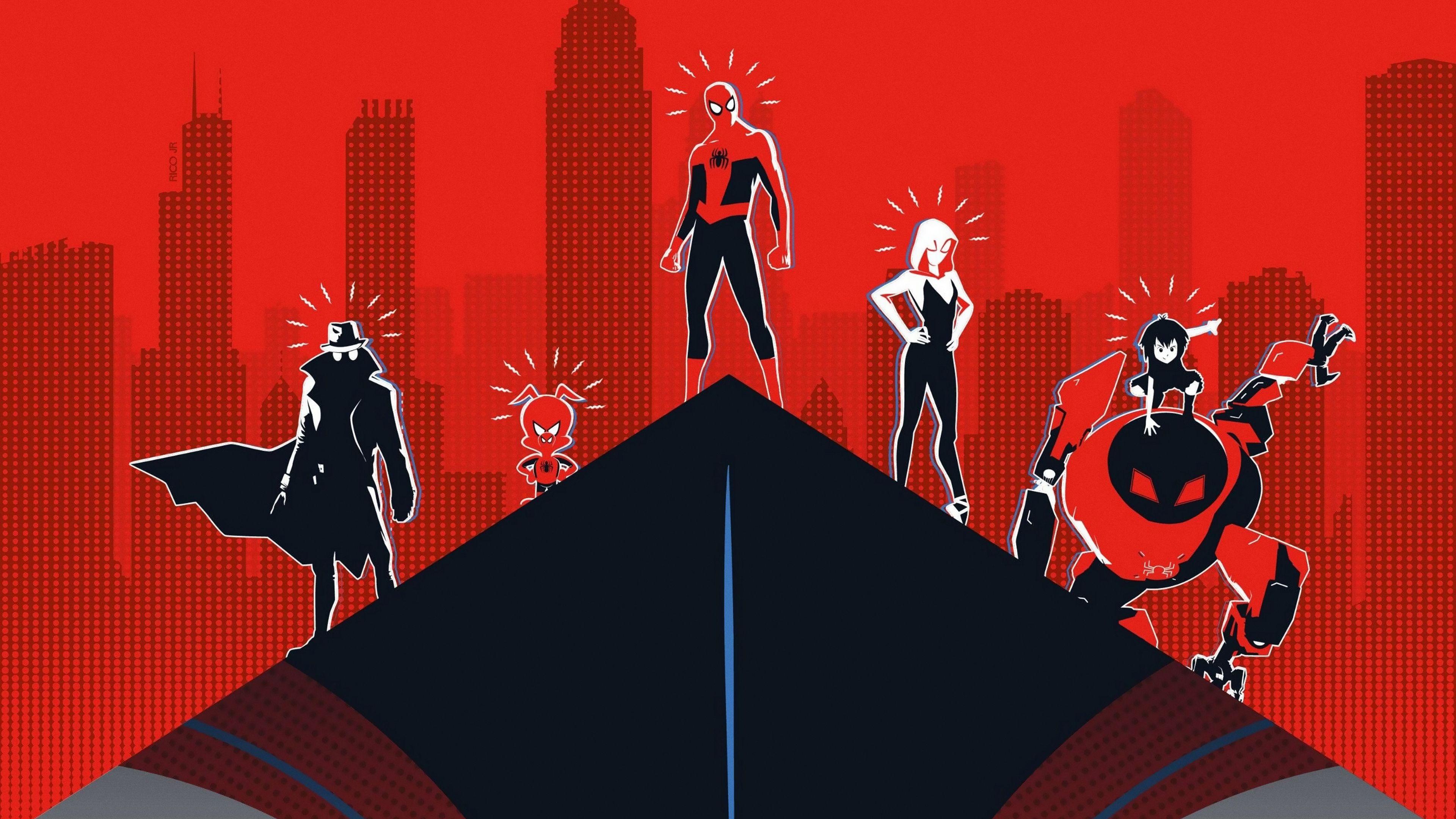 Hình nền 3840x2160 Spider Man Into the Spider Verse 4K 9