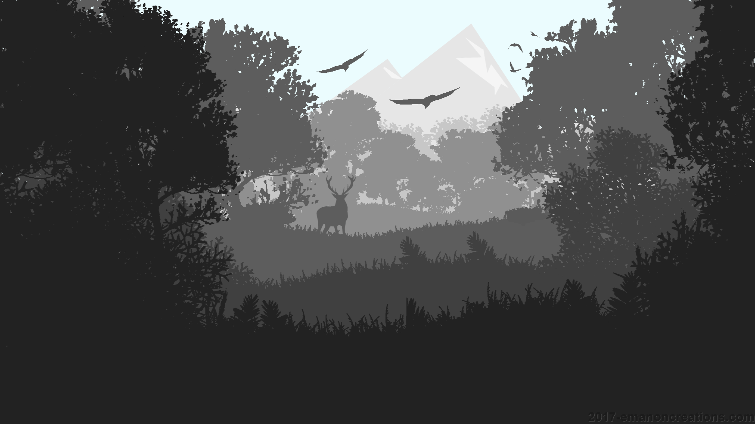 2560x1440 Minimalist Forest Wp 01 2560x1440