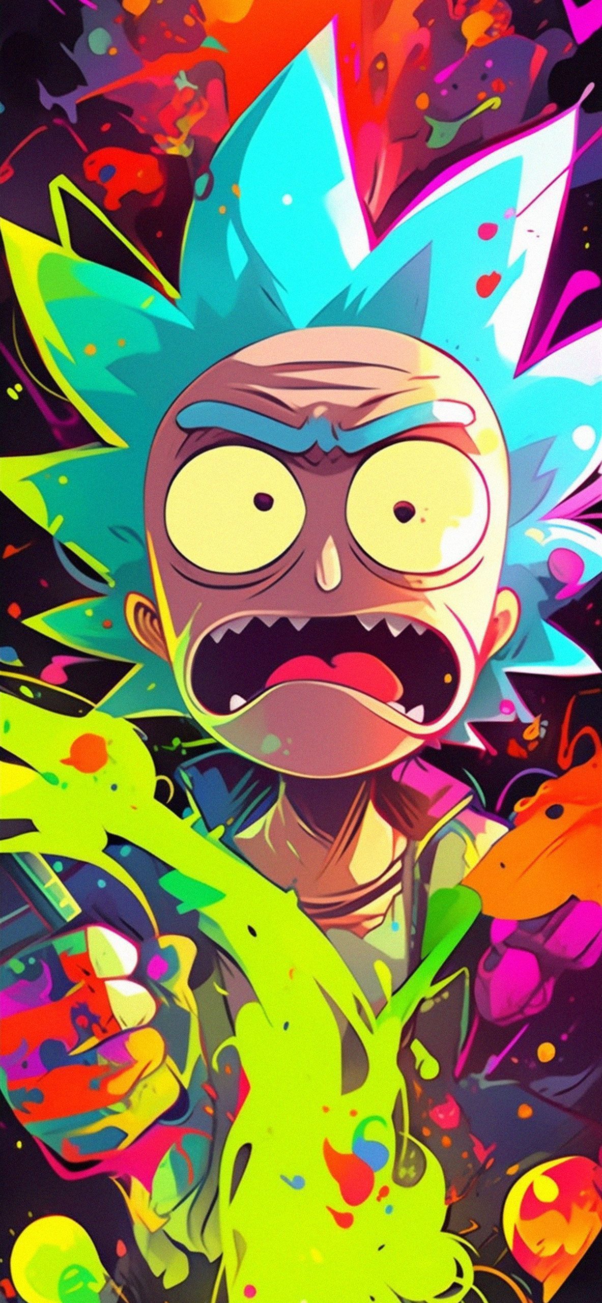 1183x2560 Cool Rick and Morty Wallpaper