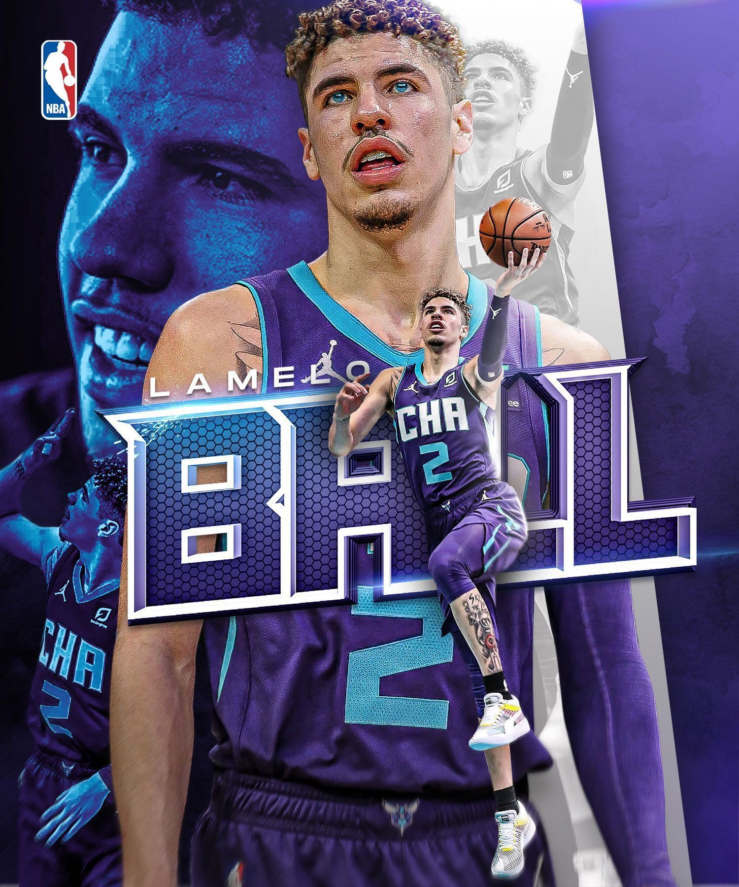 1500x1800 Lamelo Ball Hornets Graphic Edit Wallpaper