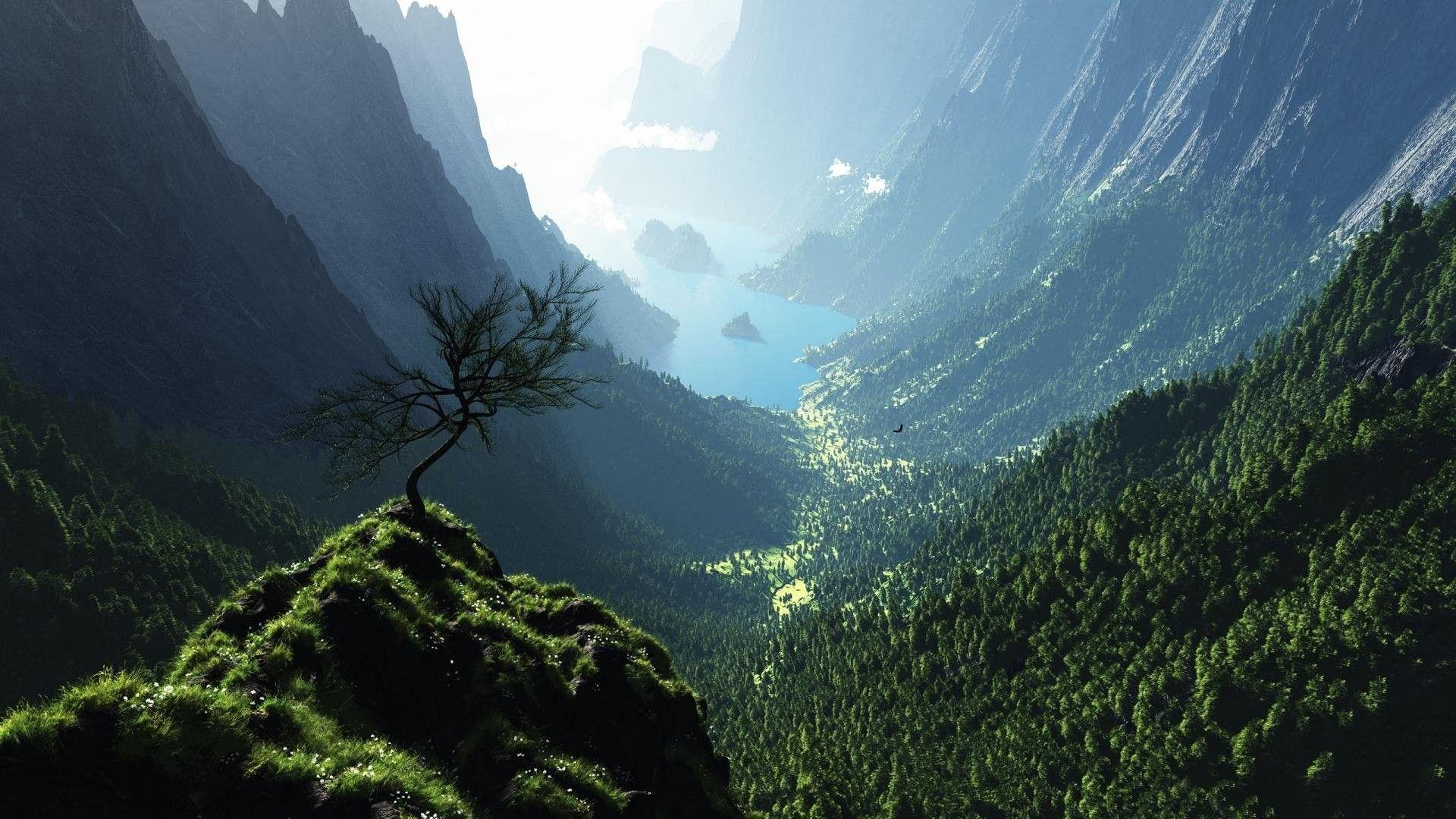 1920x1080 HD Mountains Wallpaper