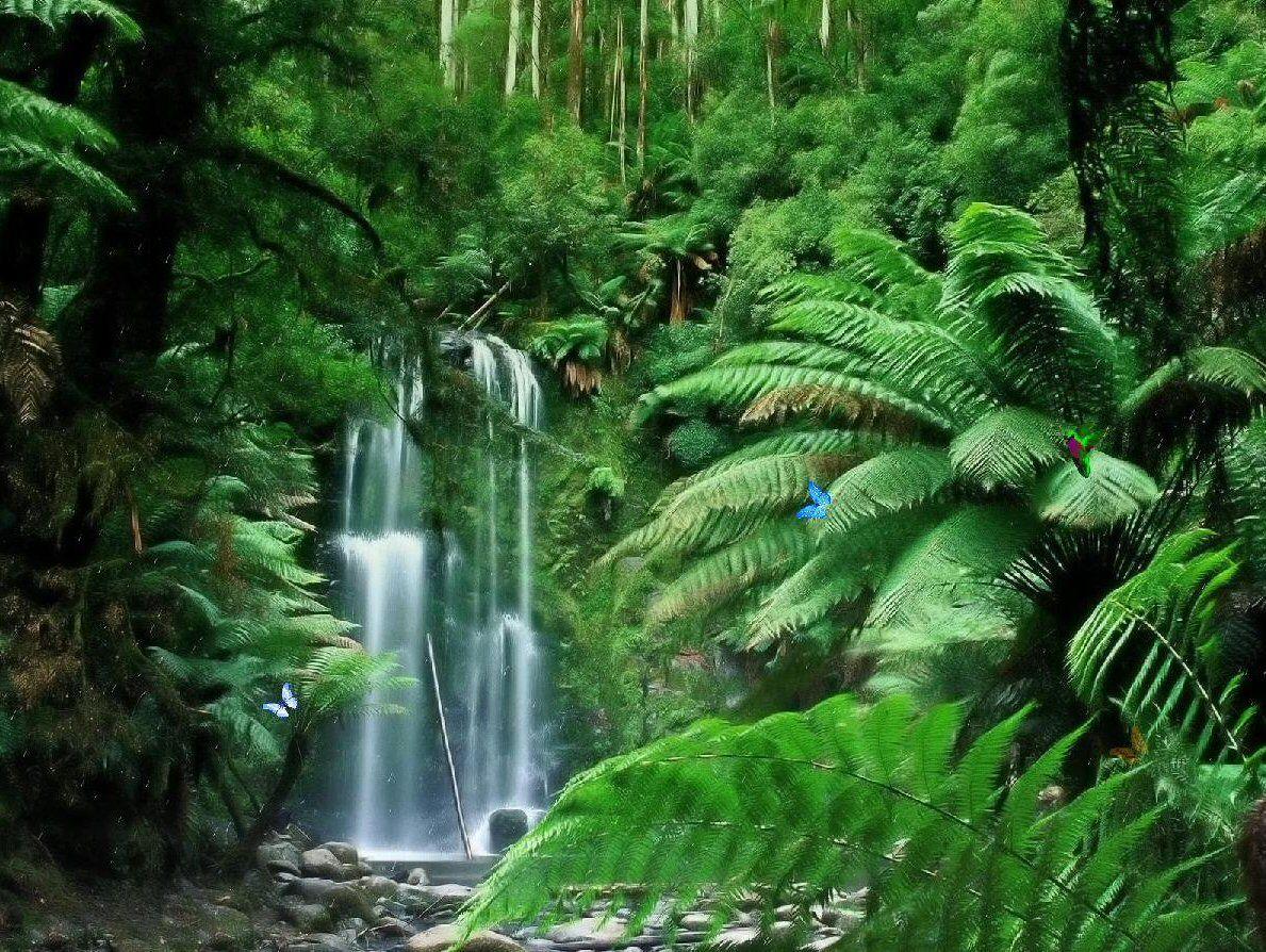 1189x894 Tropical Rainstorm Wallpaper
