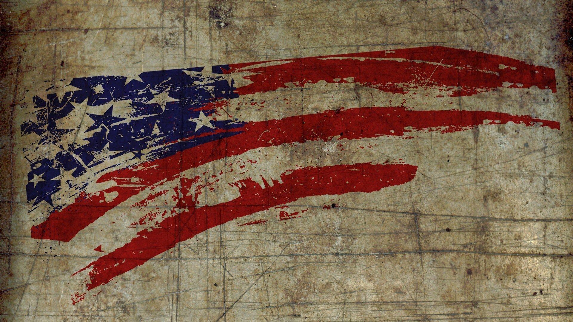 1920x1080 Flag United States America Painting Art HD Wallpaper