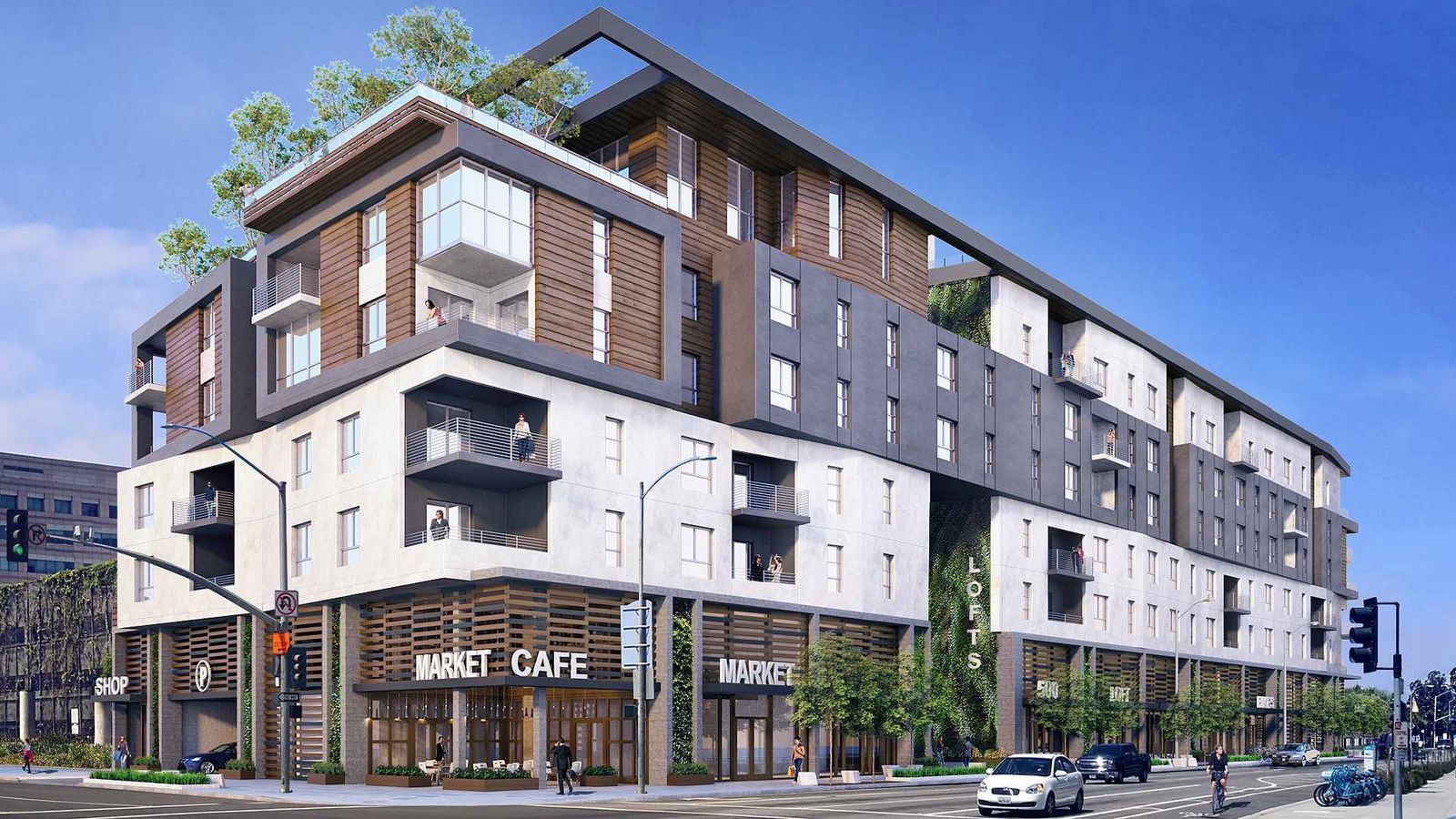 1600x900 Seven Story Apartment Complex On