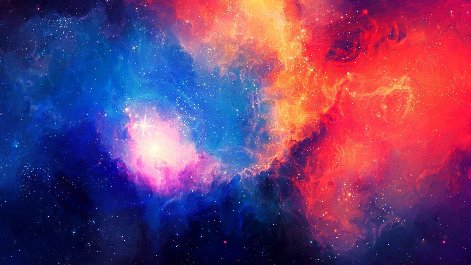 red galaxy background tumblr
