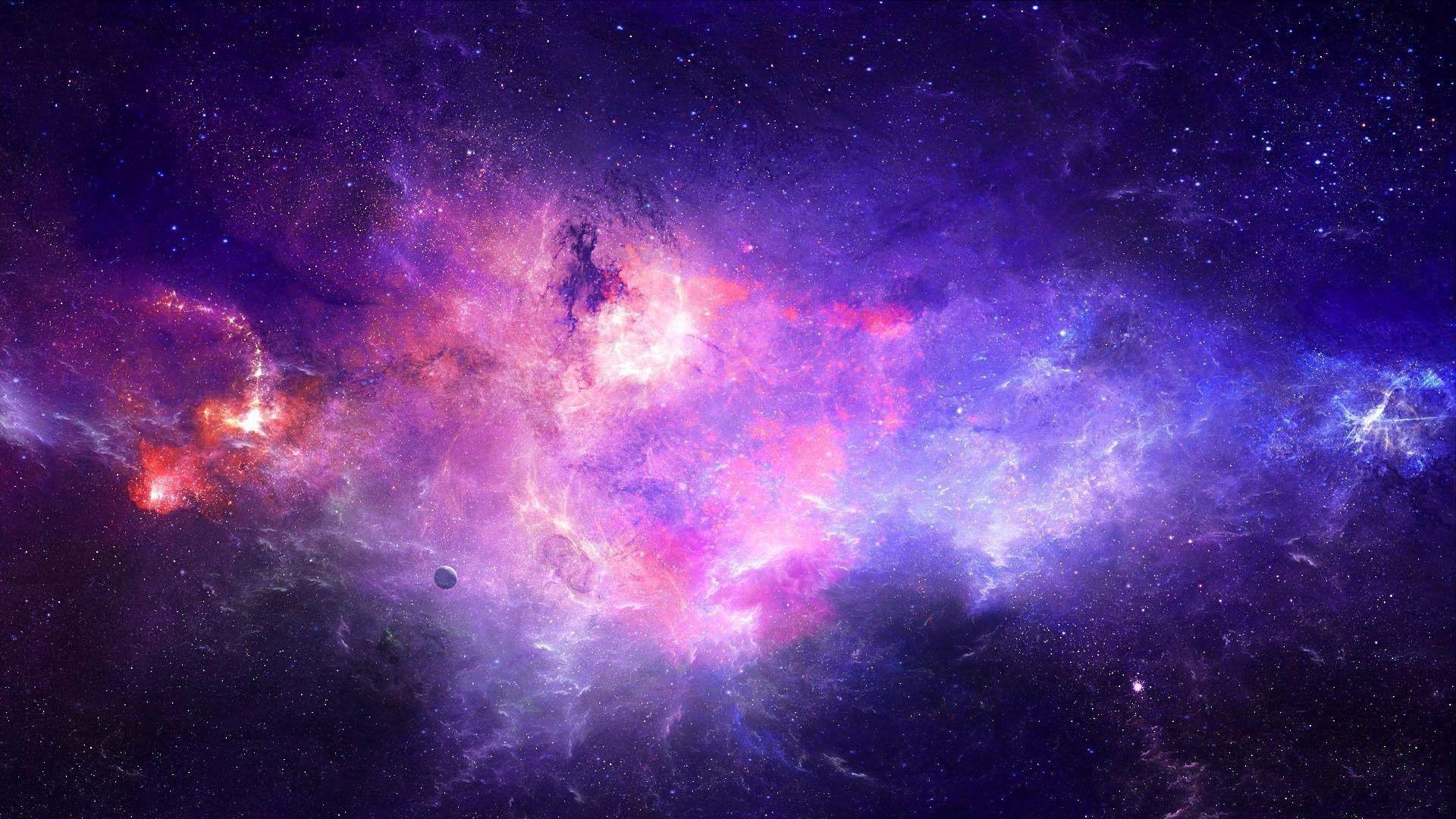 1920x1080 Purple Galaxy hình nền hình nền