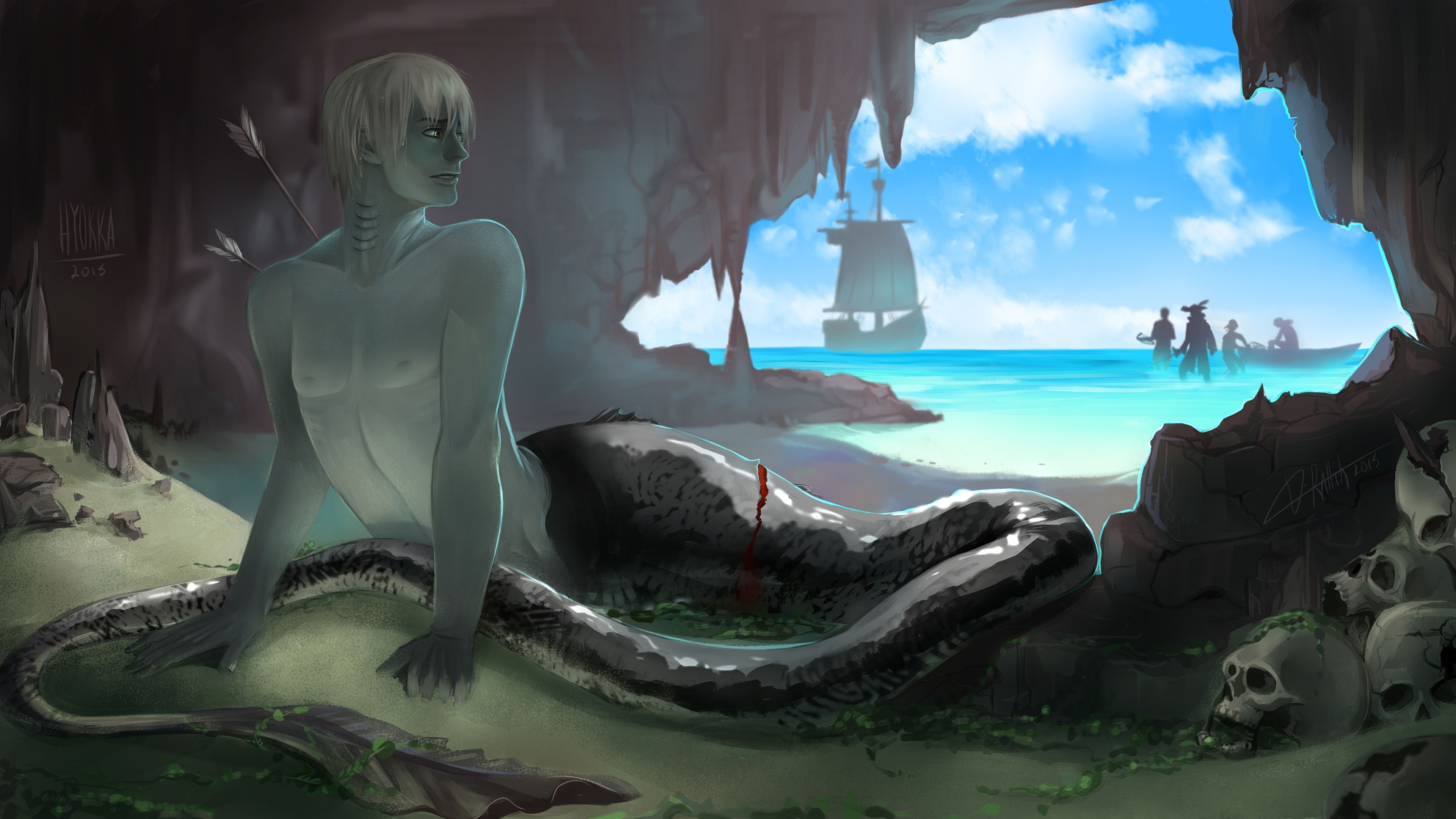 3840x2160 image Cave Fantasy Tail Supernatural