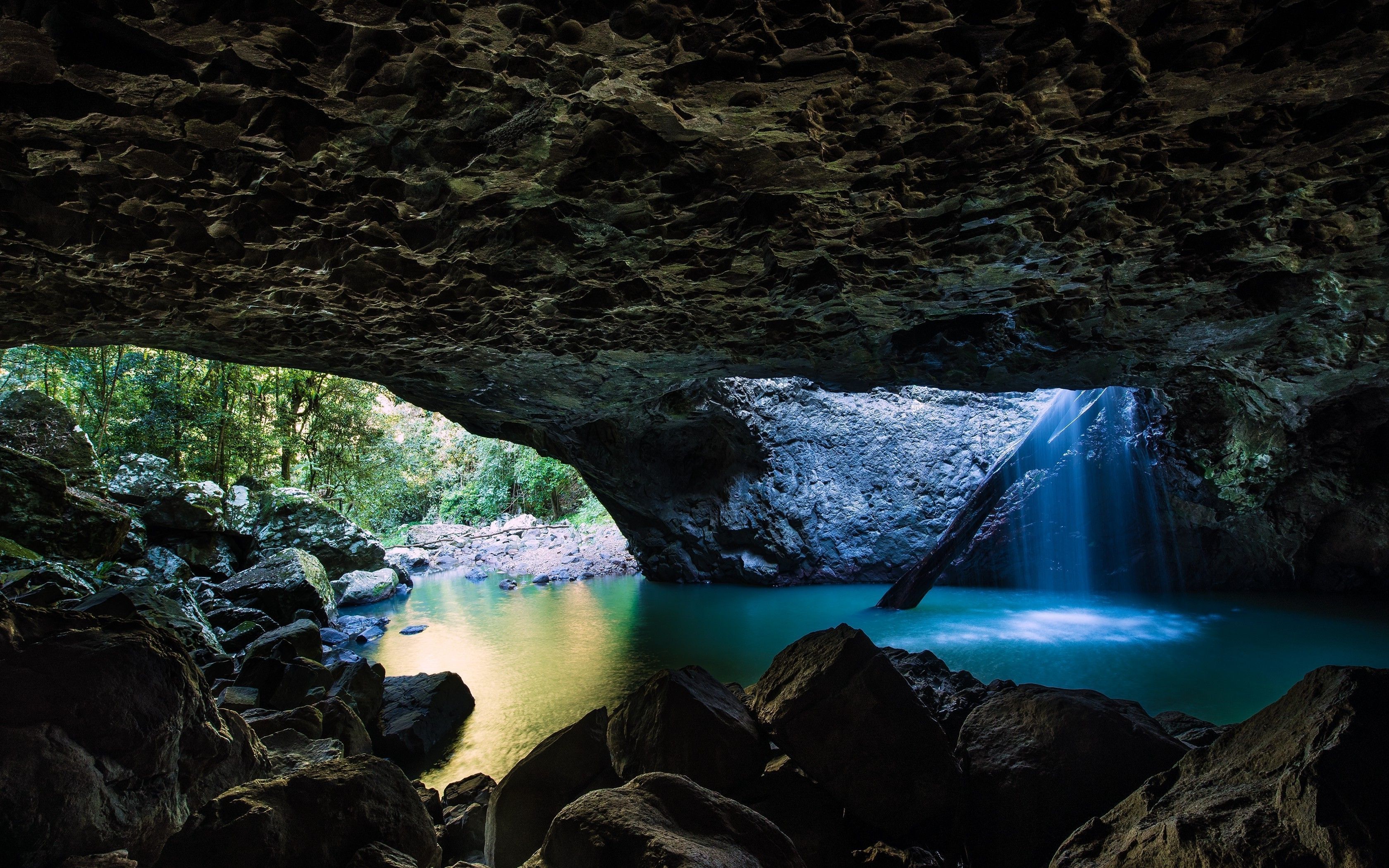 3360x2100 Nature Cave HD Wallpaper