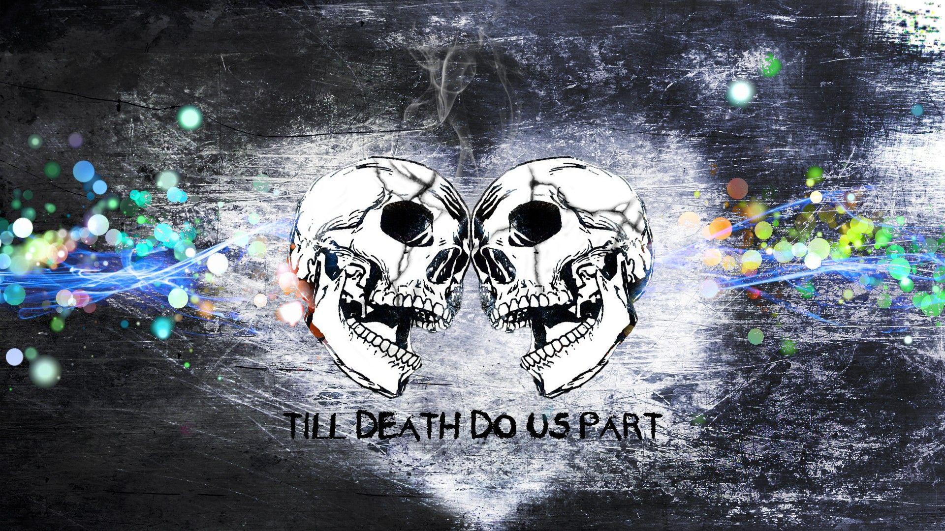 1920x1080 skulls, grunge, True Love, romantic, lovers, love quotes