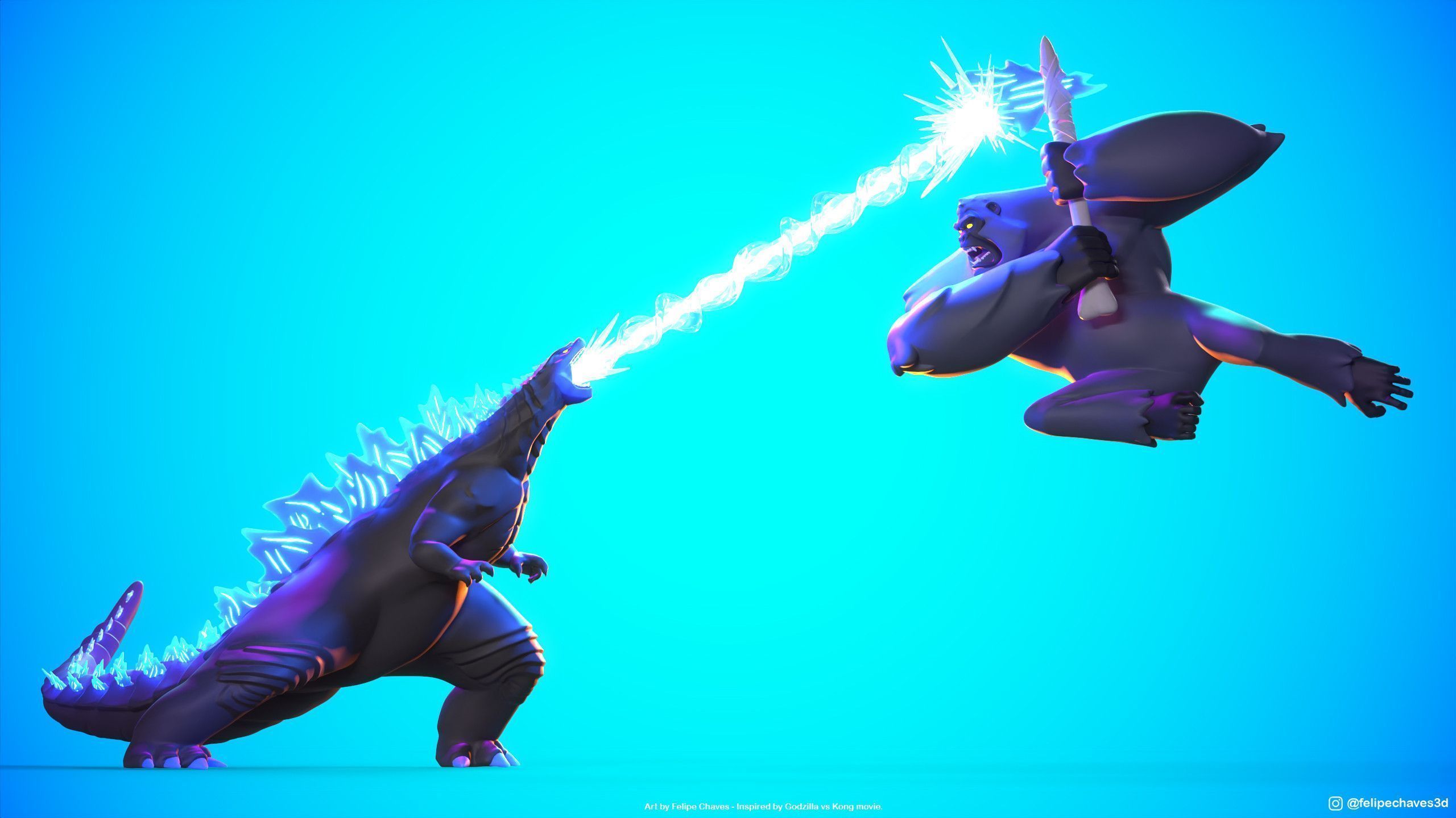 2560x1440 Felipe Chaves vs Kong