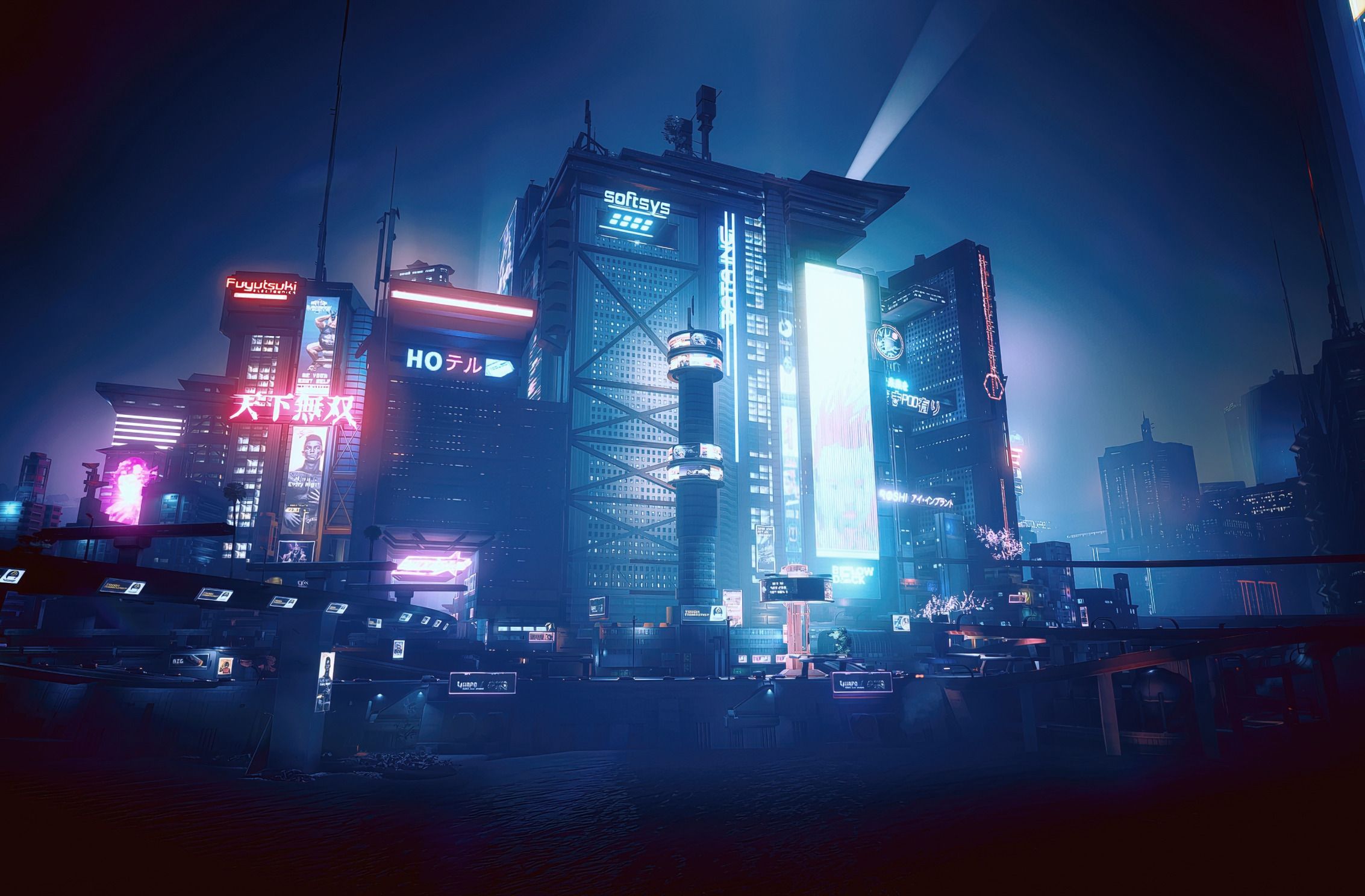 2266x1488 Download wallpaper landscape, blue