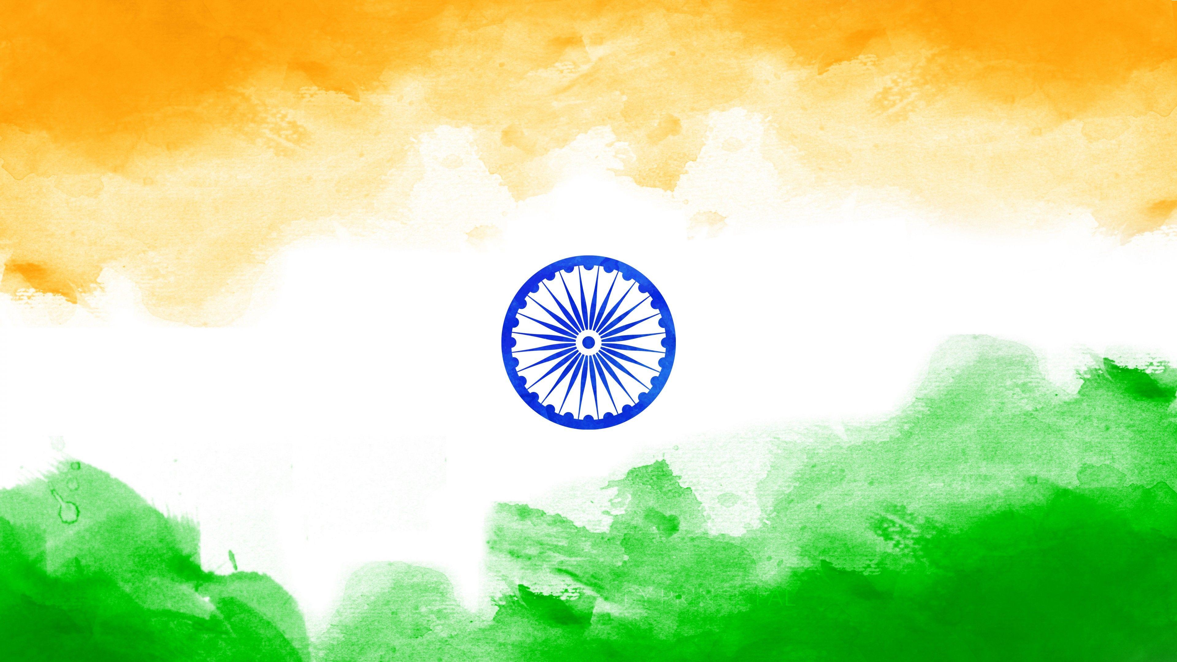 3840x2160 Tricolour Indian Flag HD 5K Wallpaper