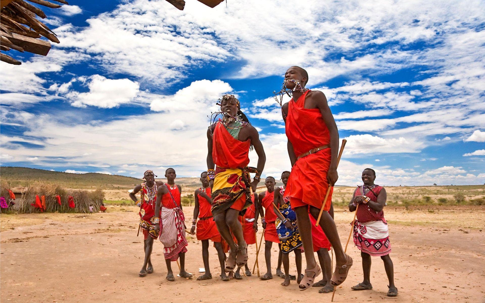 1920x1200 Maasai warriors dancing Wallpaper 28922447
