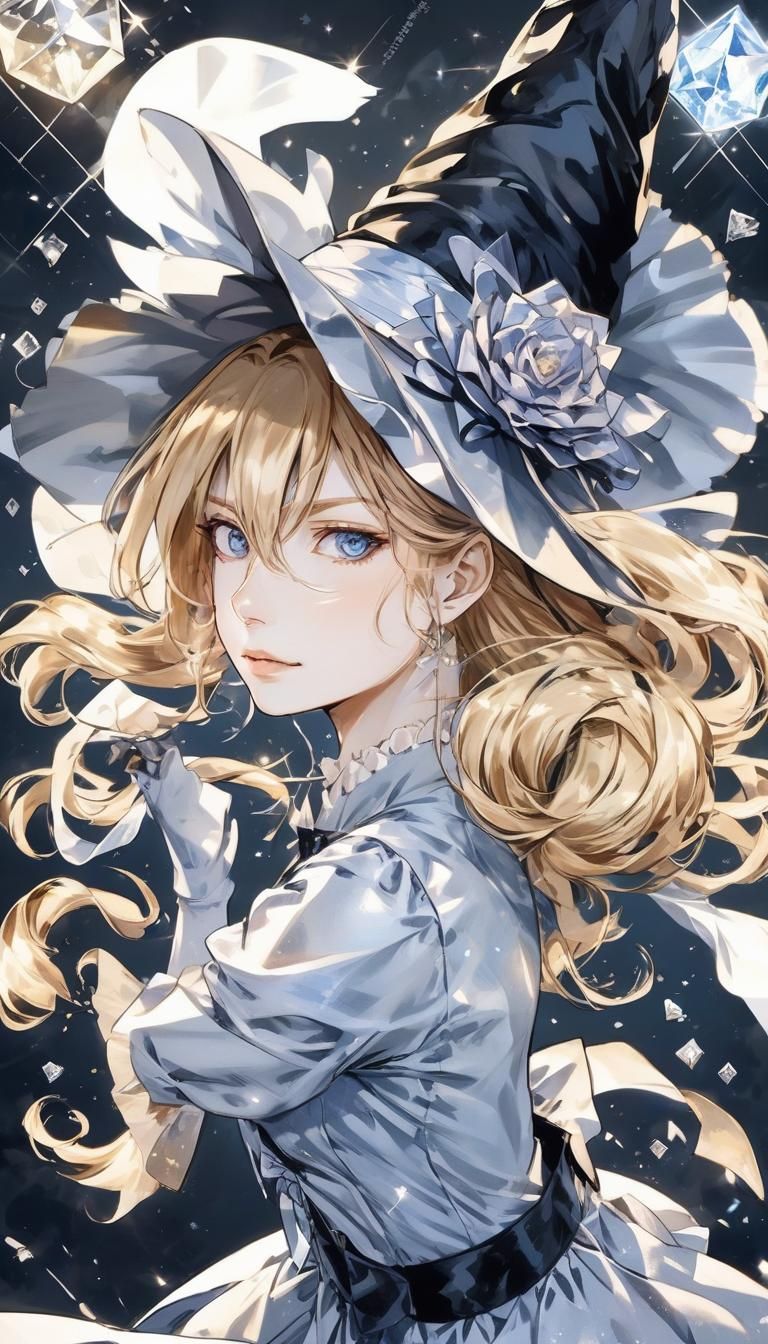 768x1344 Fleur DeLacour as a manga Magical Girl