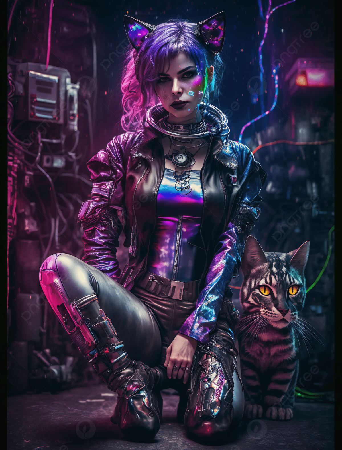 1200x1575 Sci Fi Decadent Cyberpunk Character