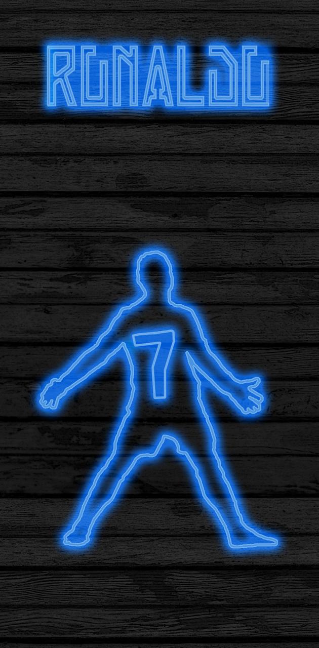 630x1280 Ronaldo Neon Wallpaper