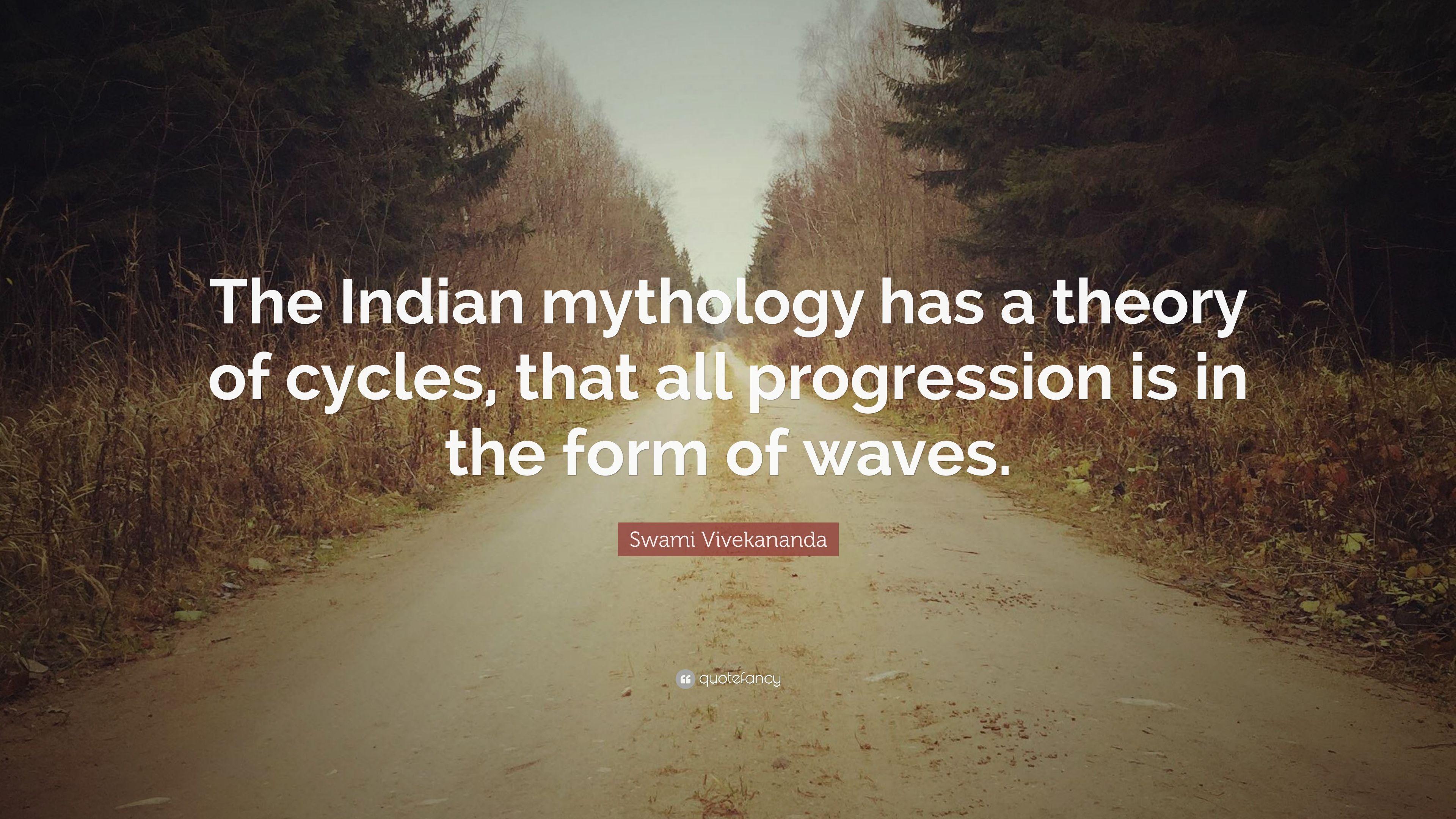 3840x2160 Swami Vivekananda Quote: “The Indian mythology has a theory