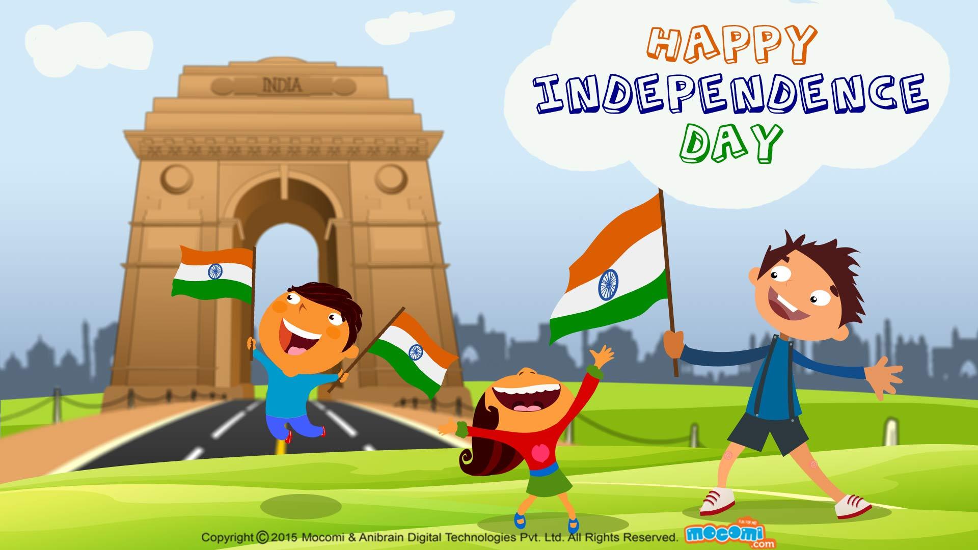 1920x1080 Happy Independence Day Wallpaper for kids