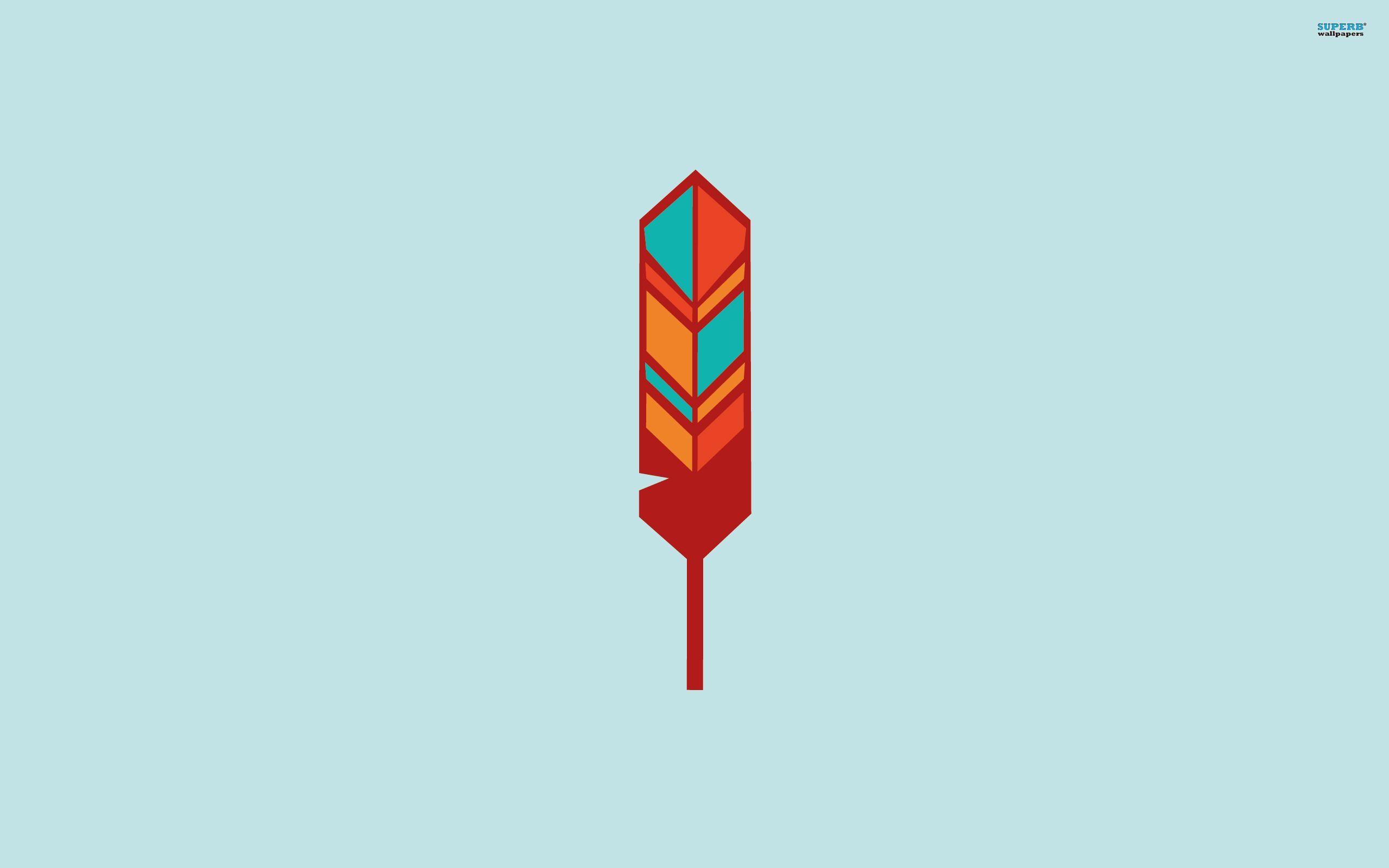 2560x1600 simple geometric feather
