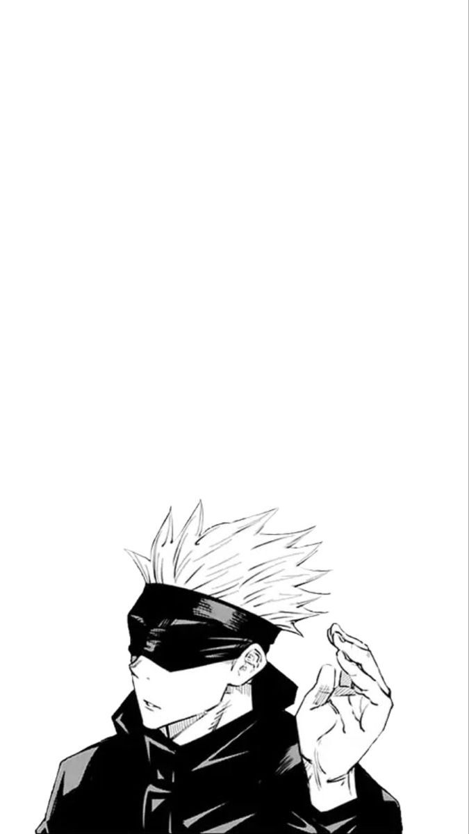 675x1200 Gojo Satoru Manga iPhone Wallpaper