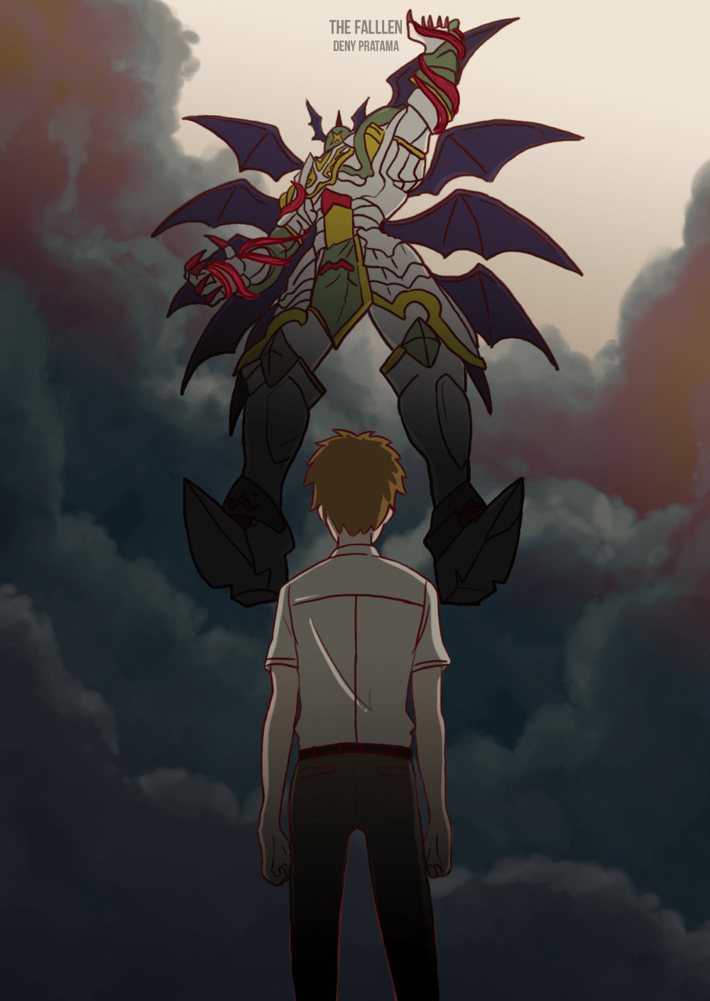 1000x1409 Fallen Angels, Deny Pratama. Digimon