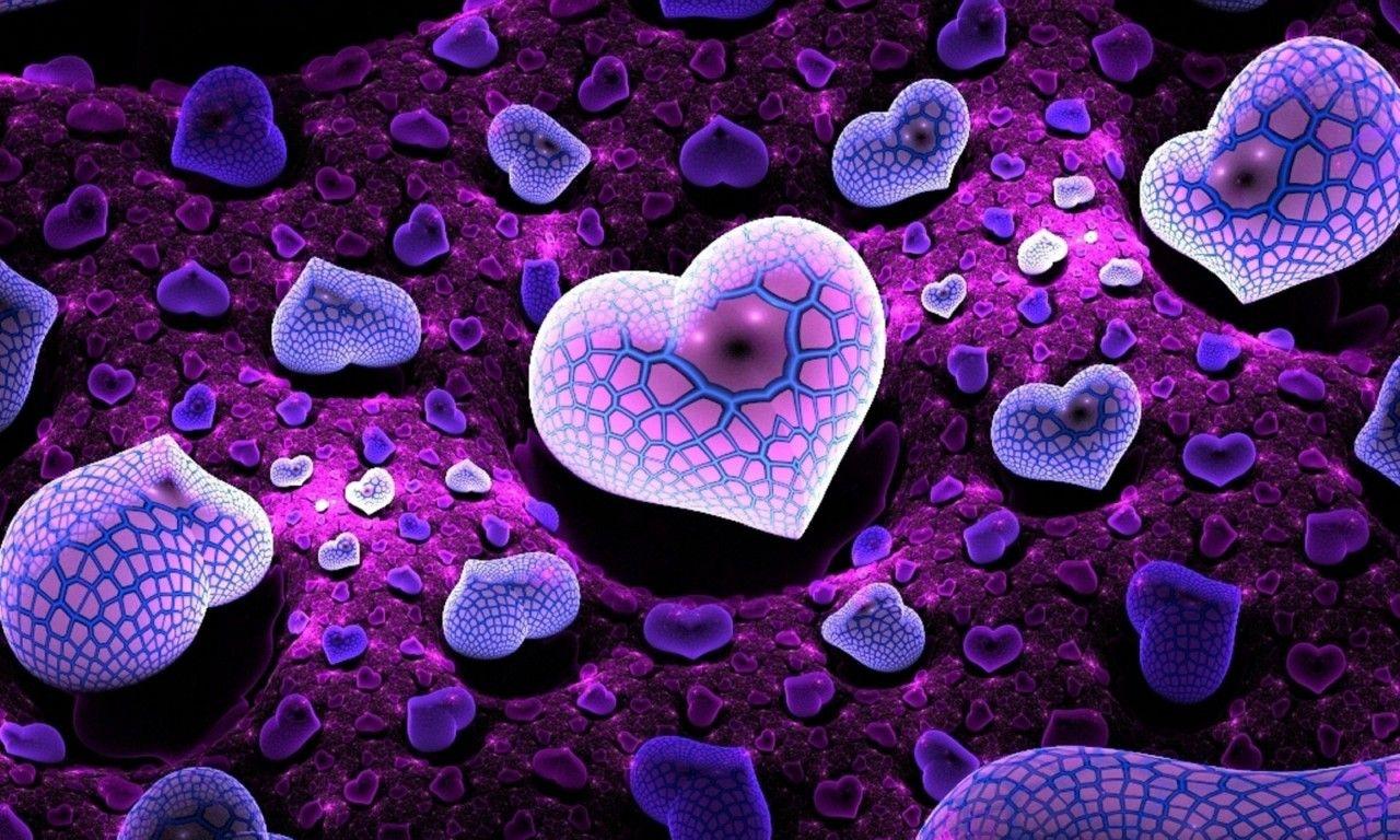 1280x768 Wallpaper Love Purple Abstract Image HD Desktop Mobile