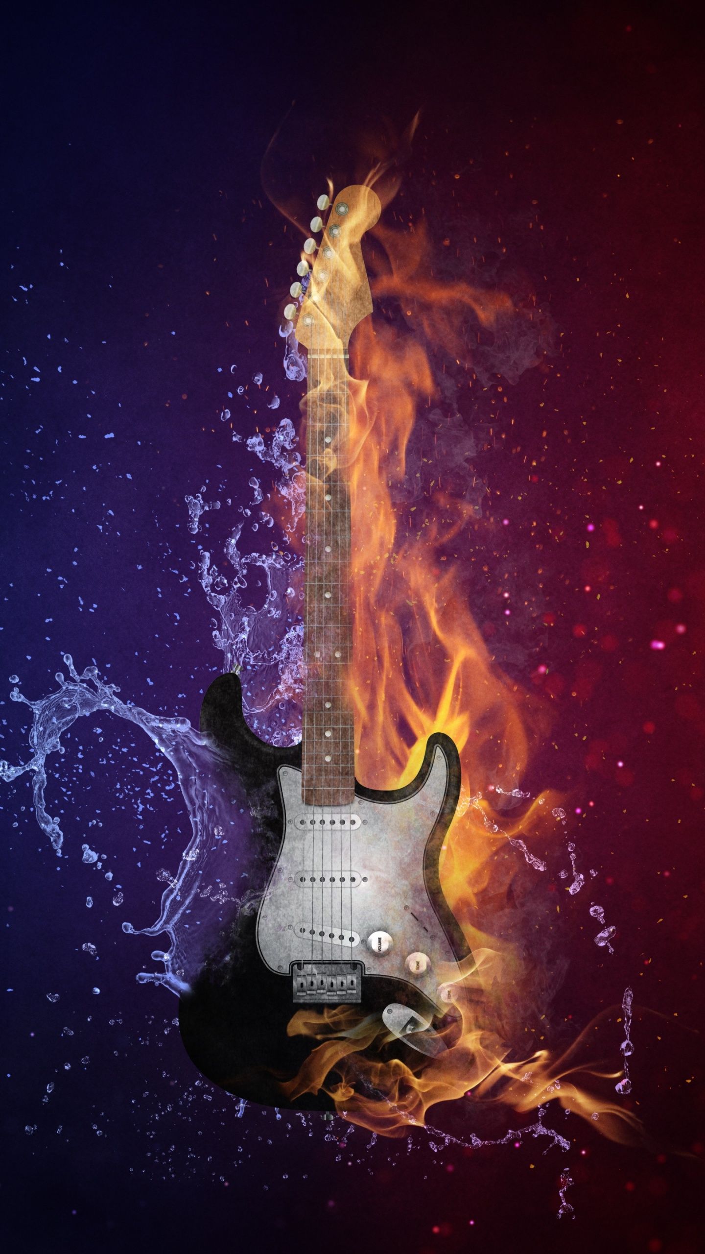 1440x2560 Electric Guitar Wallpaper 4K