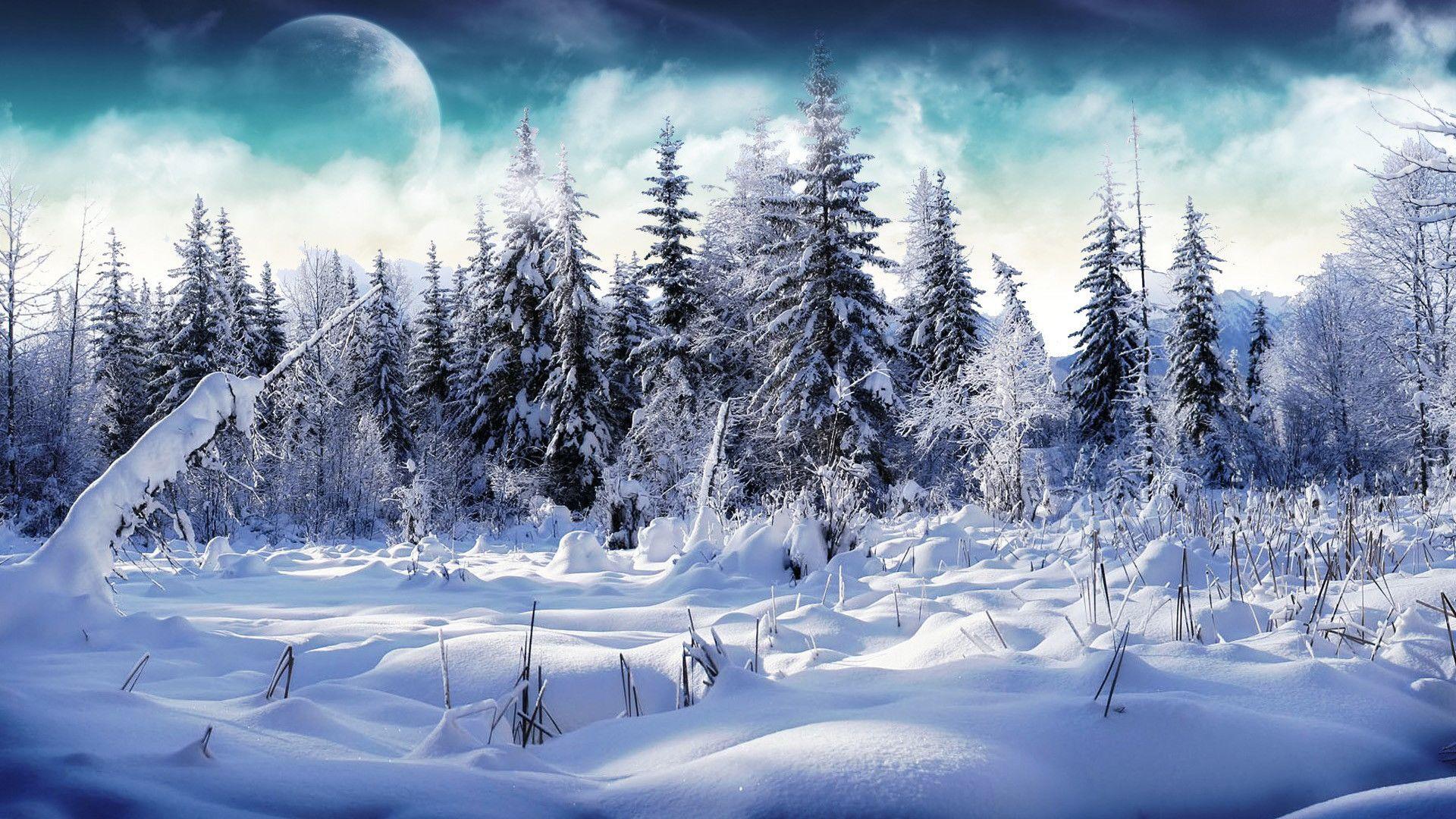 1920x1080 Snow Desktop Background
