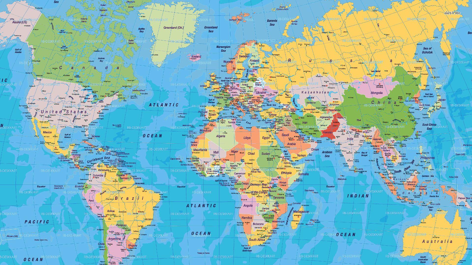 World Map Desktop Wallpapers Top Free World Map Desktop