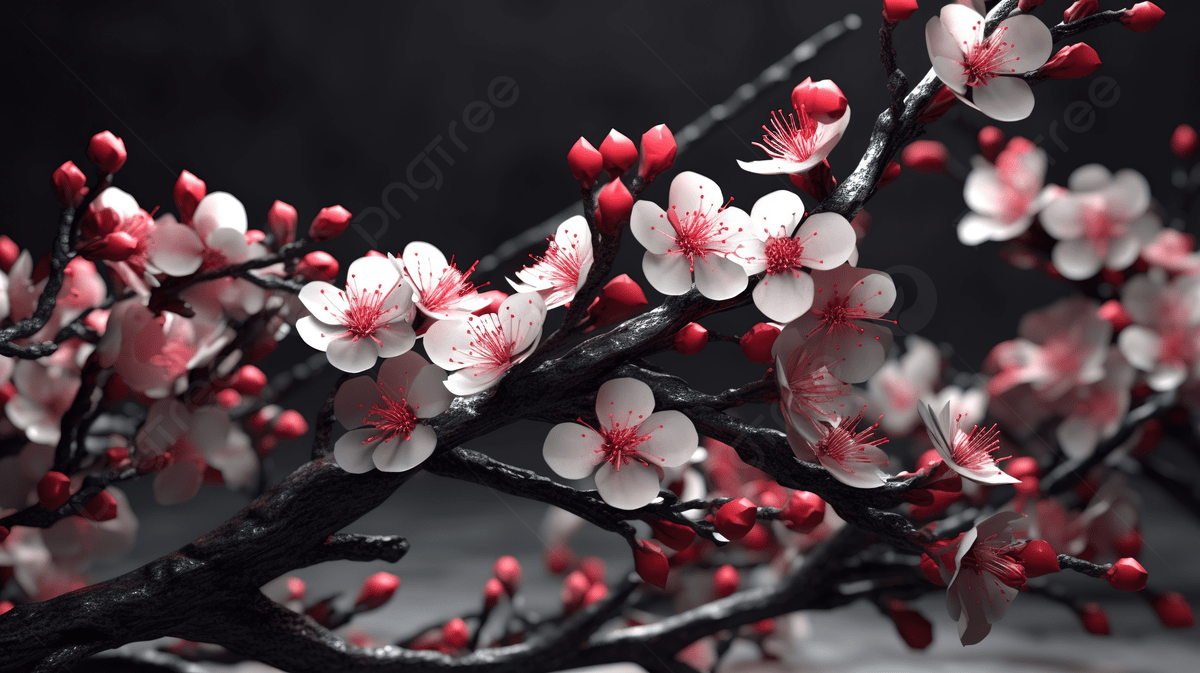 1200x673 Branch With Pink And White Blossoms