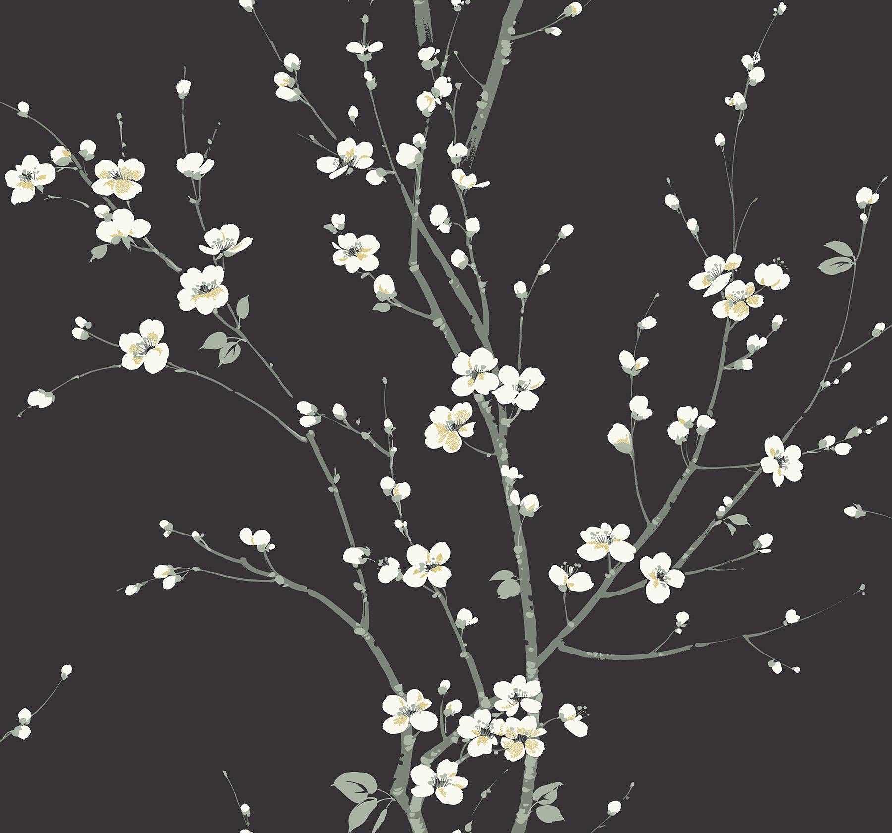 1800x1680 A Street Prints Monterey Black Floral