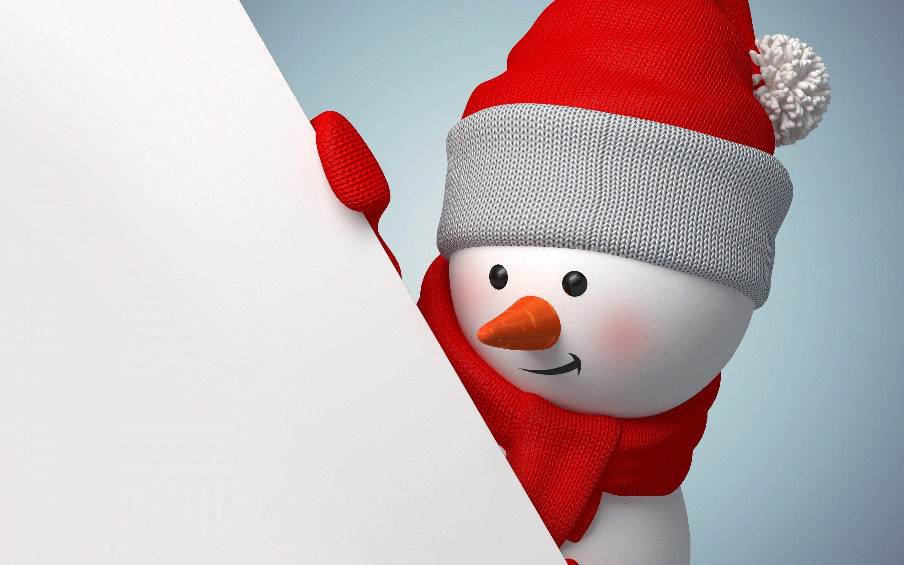 2880x1800 3D Snowman Wallpaper Desktop Wallpaper Amazing Background